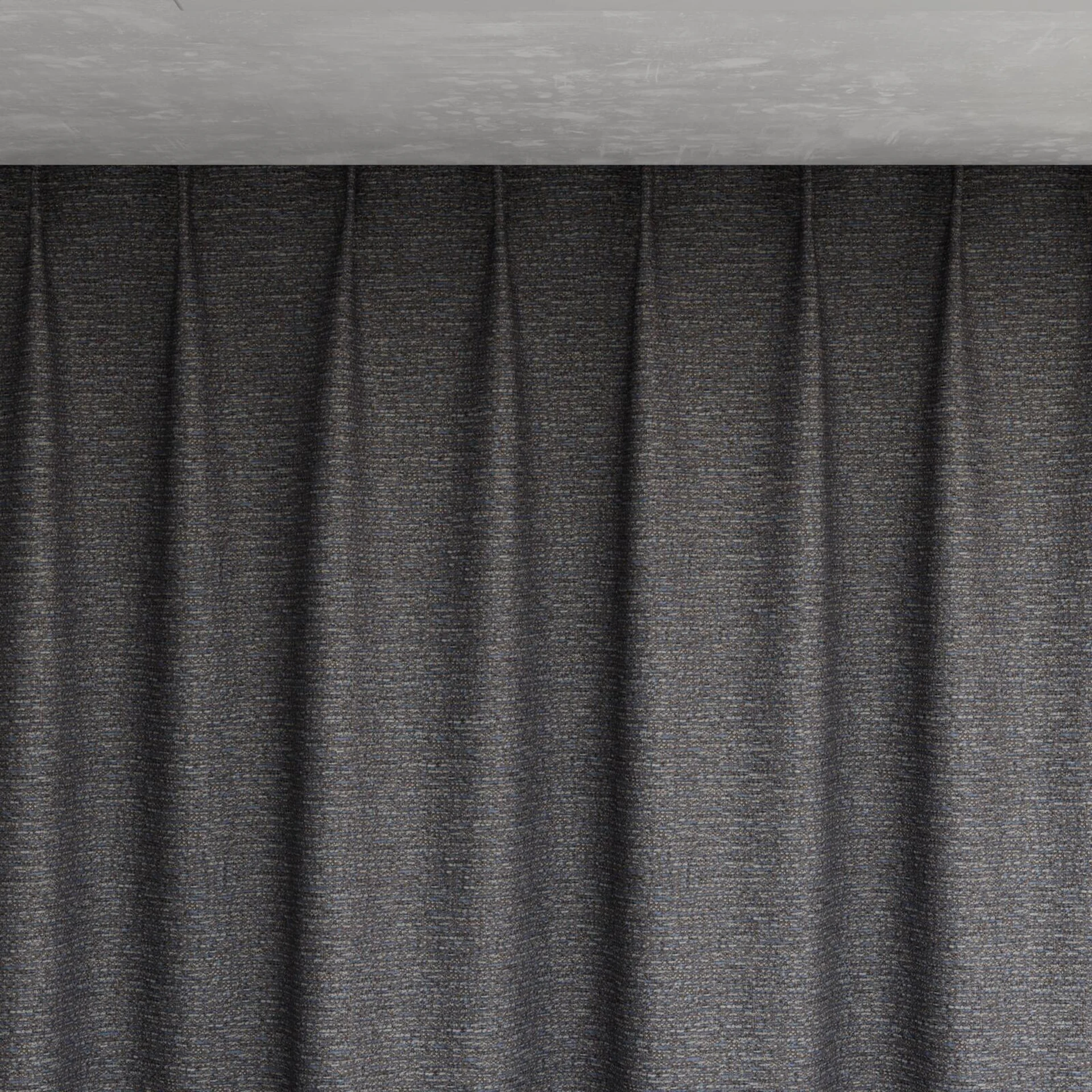 Top view of Refract Storm, pinch pleat