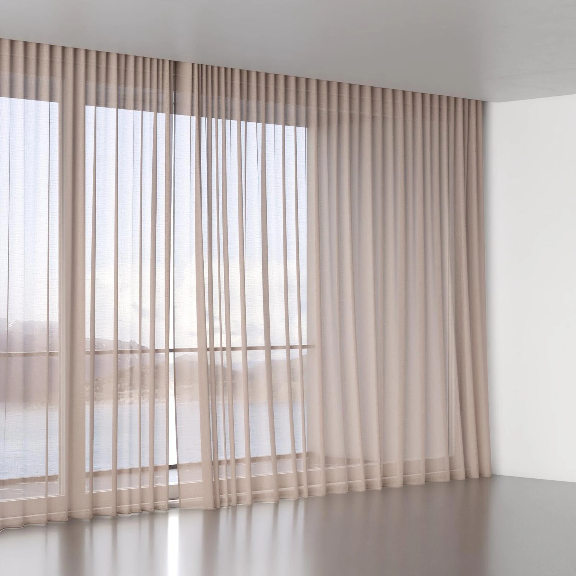 Full view of Uno Chili, wave pleat