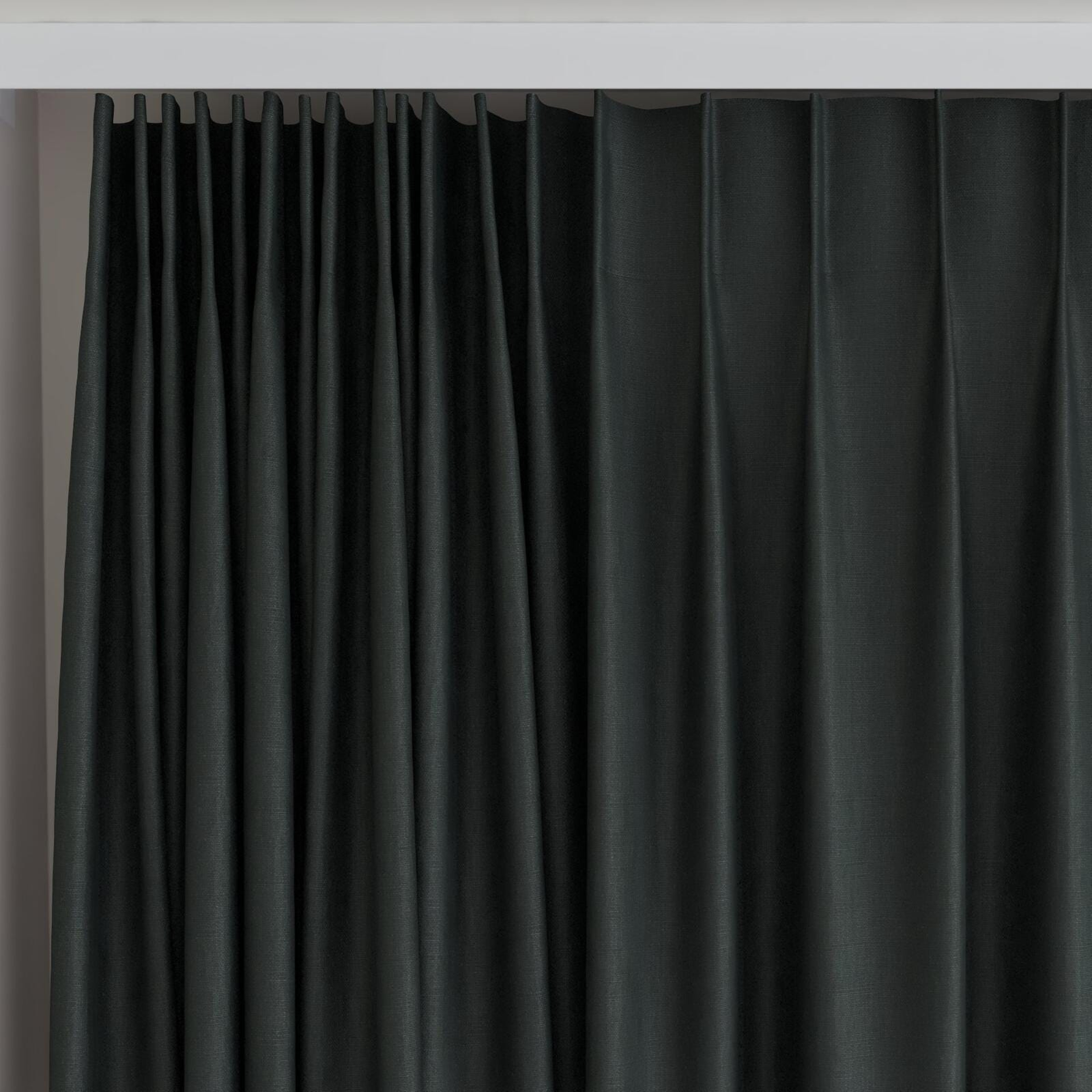 Top view of Soho Sanctuary, on curtain rail