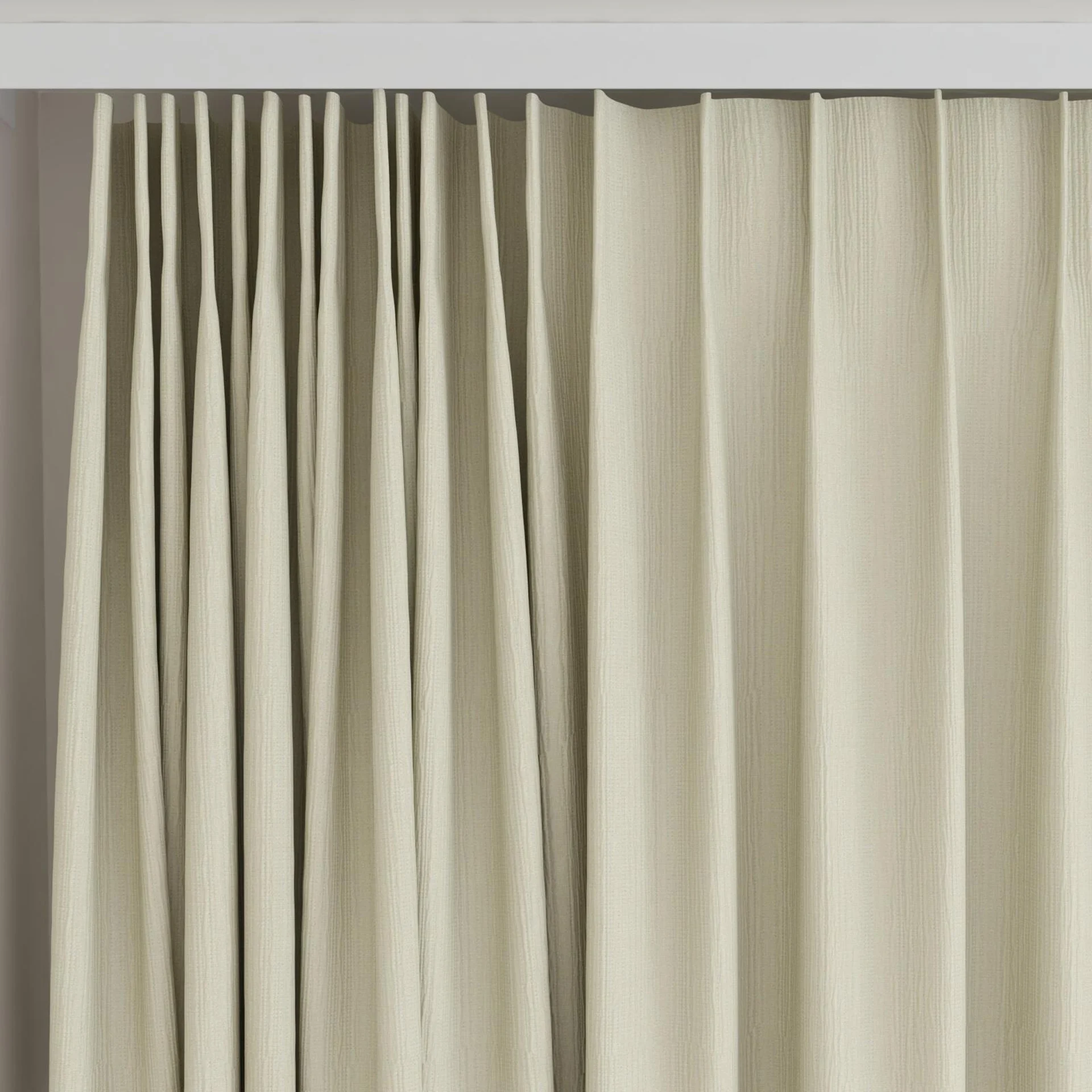 Top view of Northstar Bone, on curtain rail
