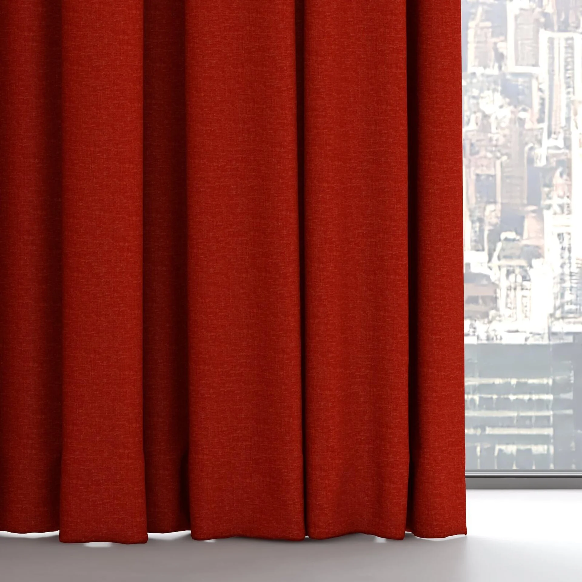 Bottom view of Coverlet Sierra, on hidden rail