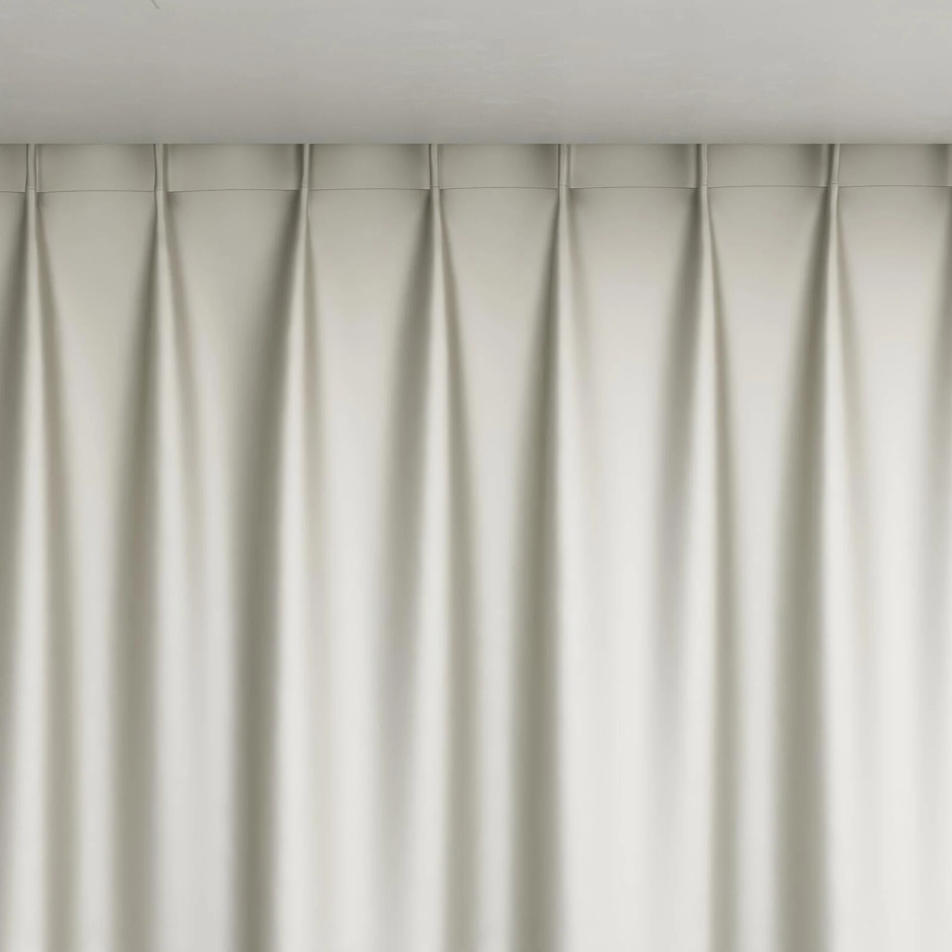 Top view of North Face Ivory, pinch pleat