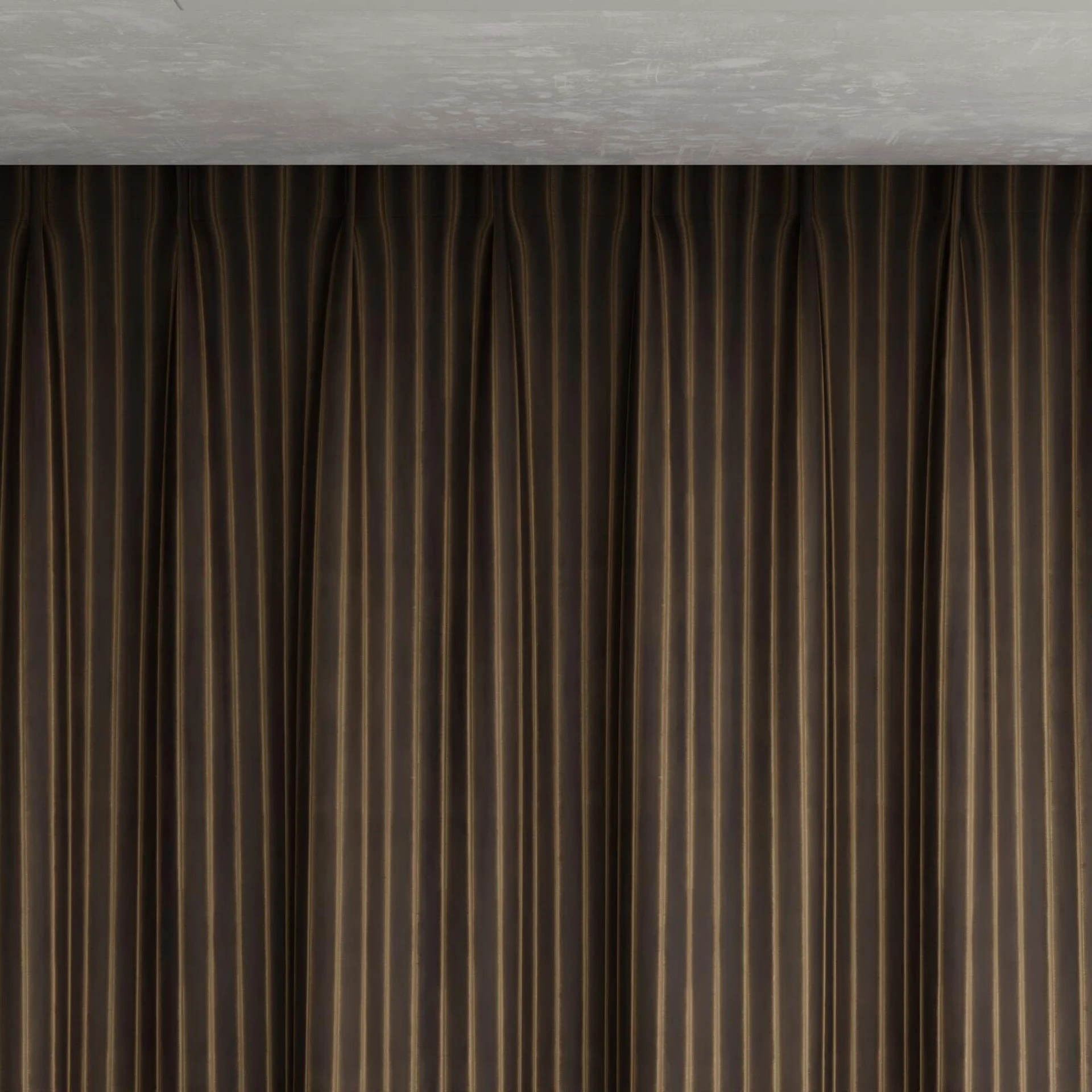 Top view of Cordial Beaver, pinch pleat