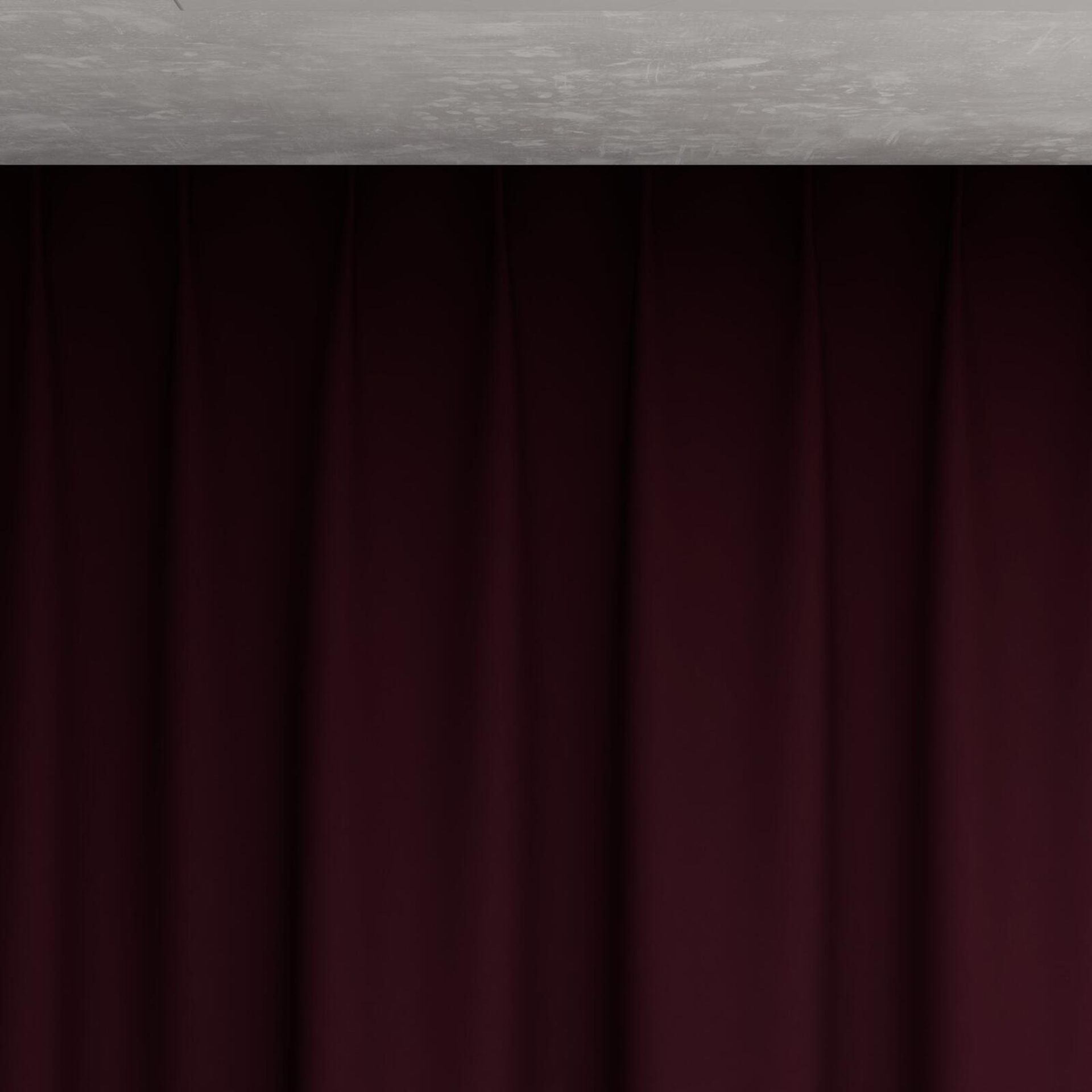 Top view of Vela Aubergine, pinch pleat