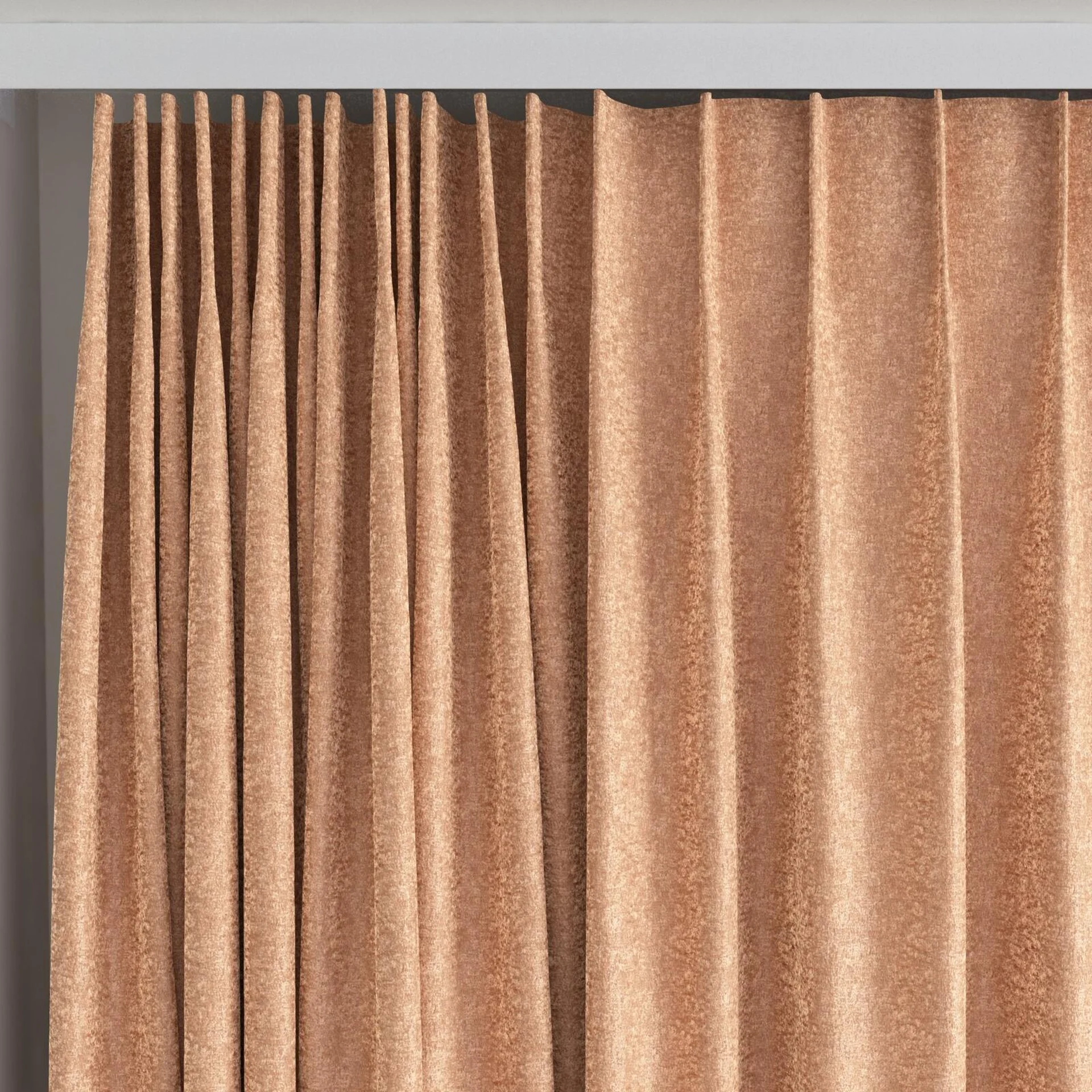 Top view of Brigadier Melon, on curtain rail