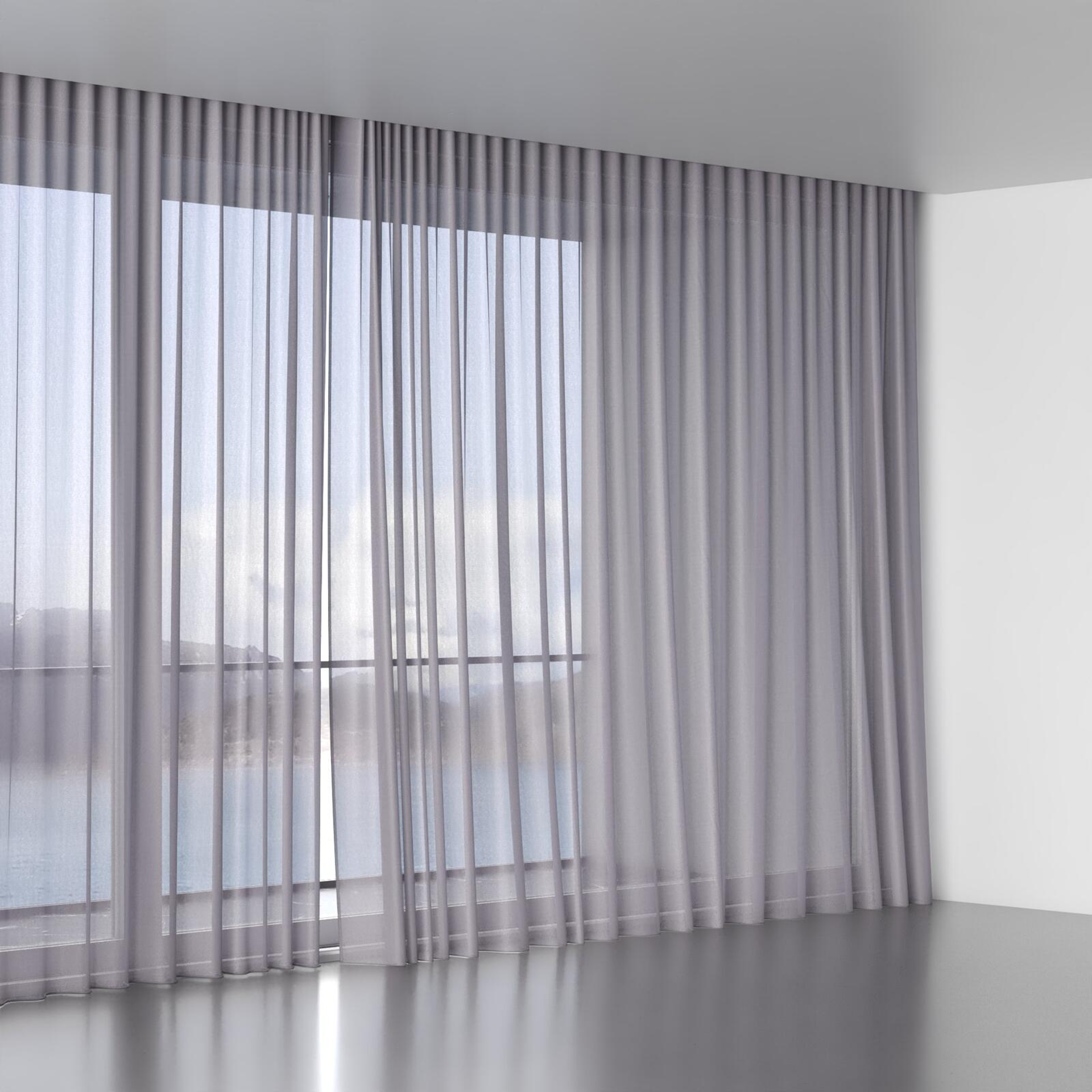 Full view of Jaba Parma, wave pleat
