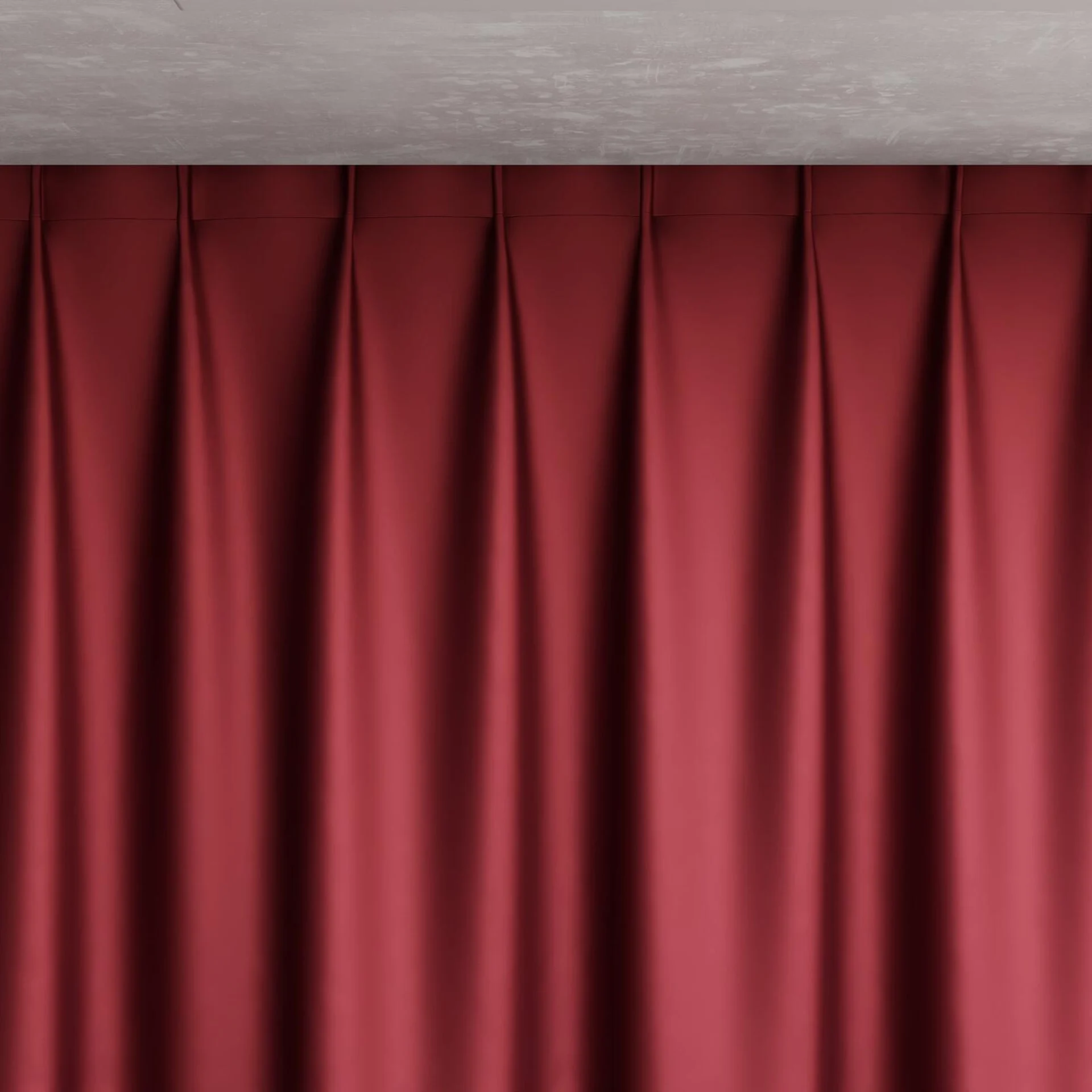 Top view of Moonbeam Rosewood, pinch pleat