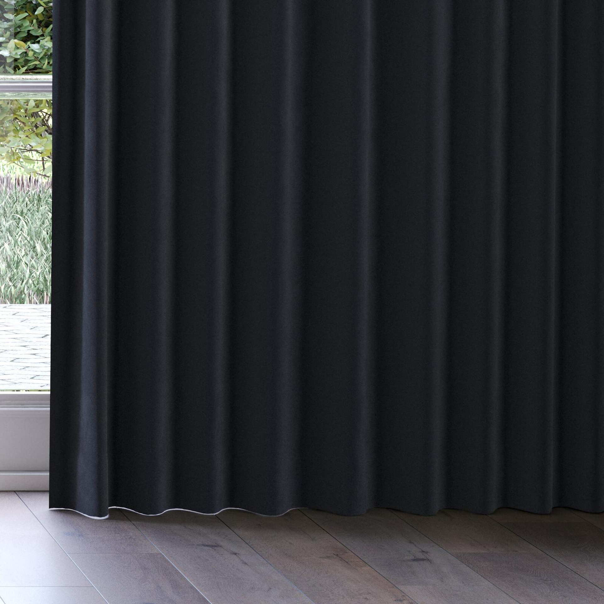 Bottom view of Verbier Dice, on curtain rail