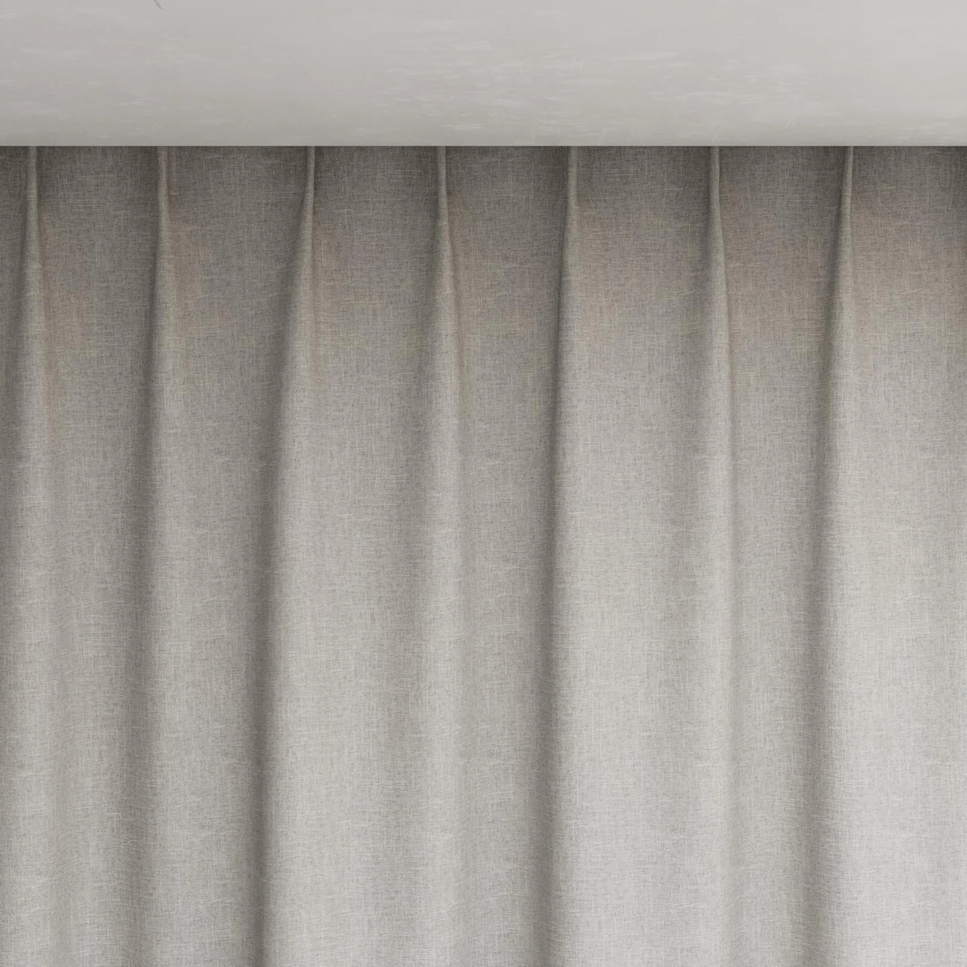 Top view of Retreat II Moonstone, pinch pleat