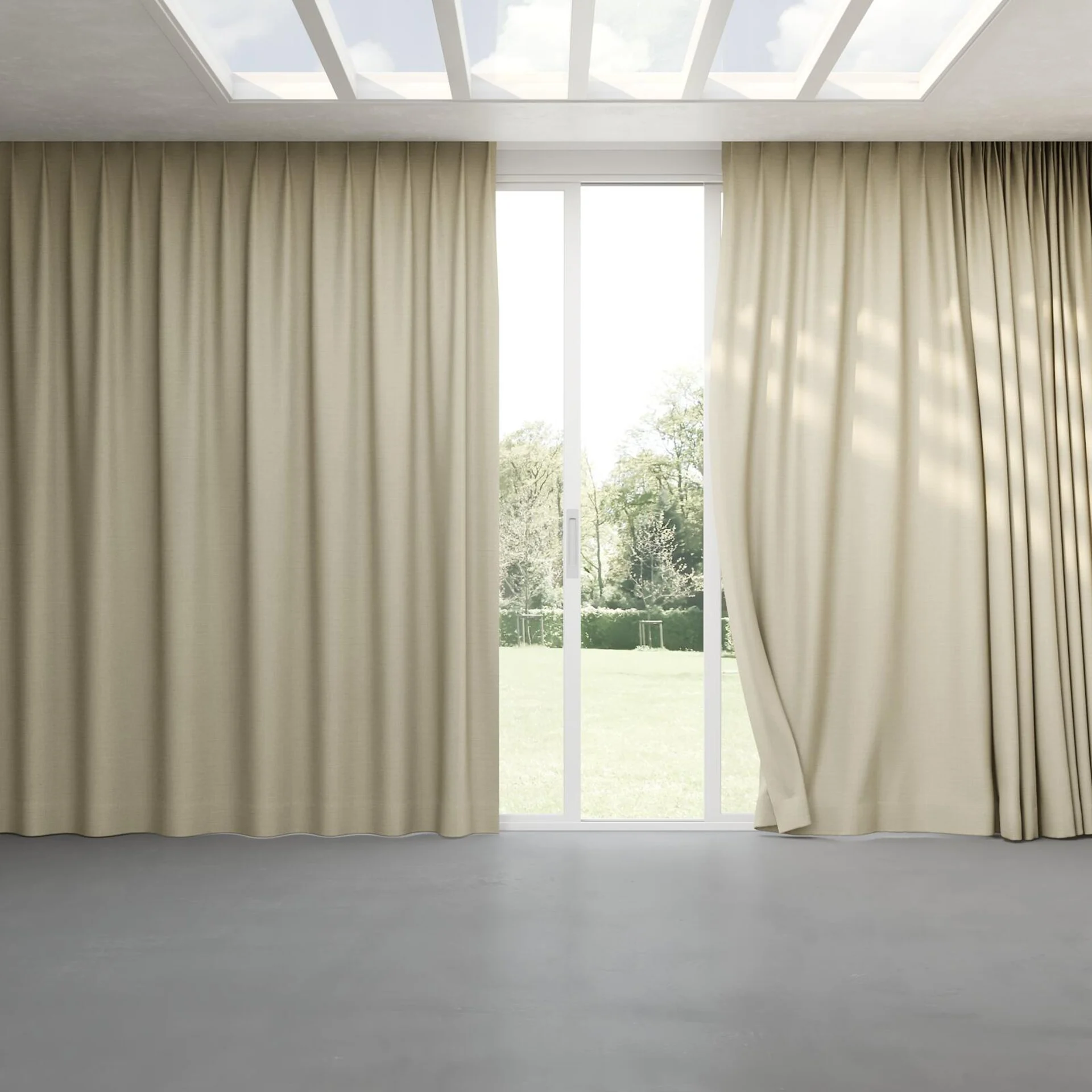 Full view of Linex Chess, pinch pleat
