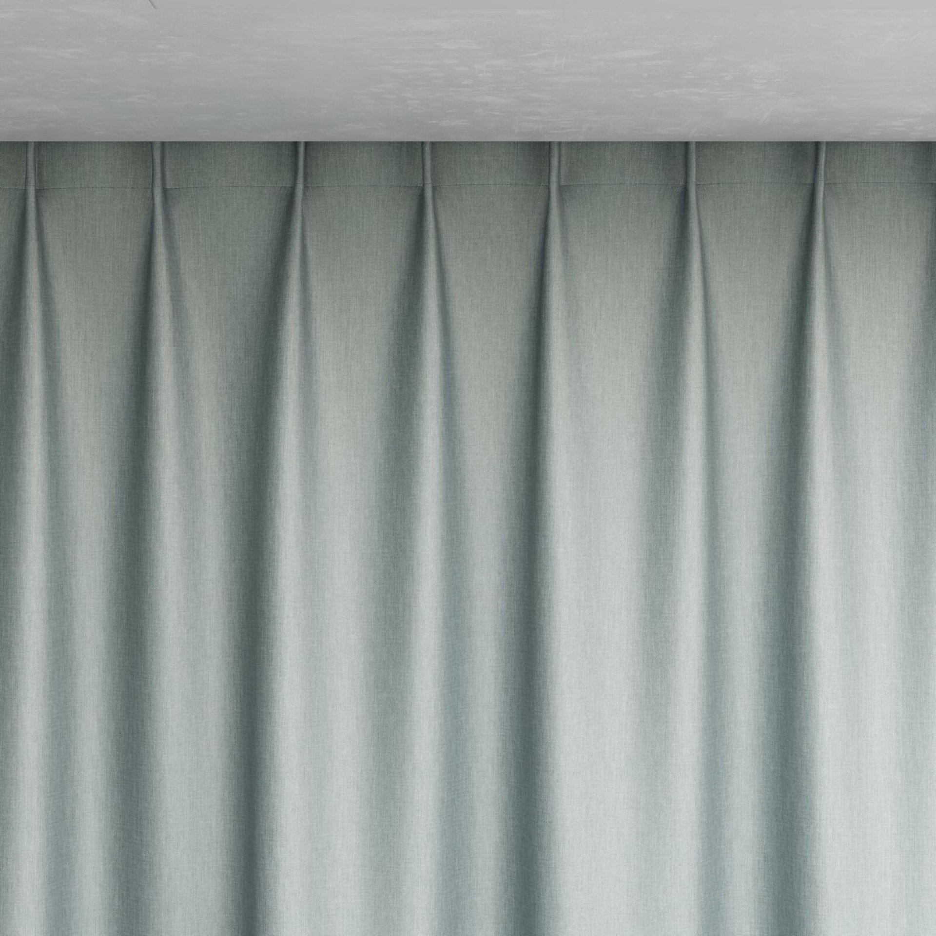 Top view of Matrix Aqua, pinch pleat