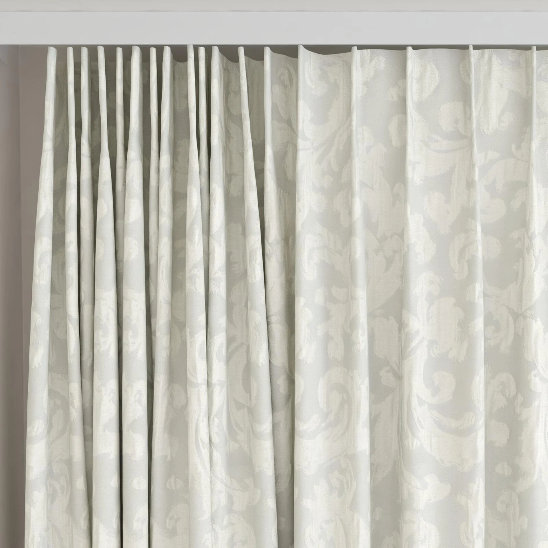 Top view of Juleste Metal, on curtain rail
