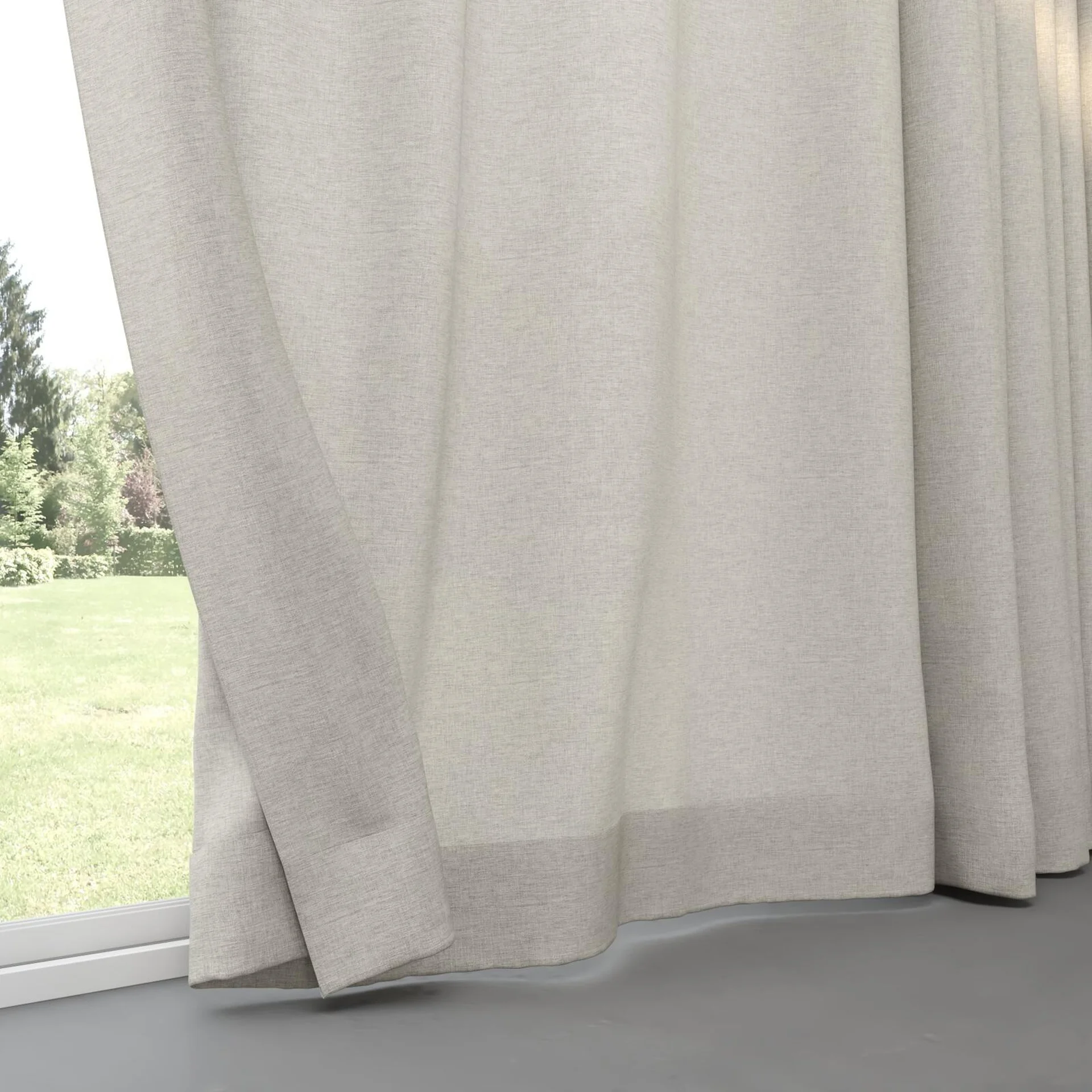 Bottom view of Envoy 2 Dew 320cm, pinch pleat