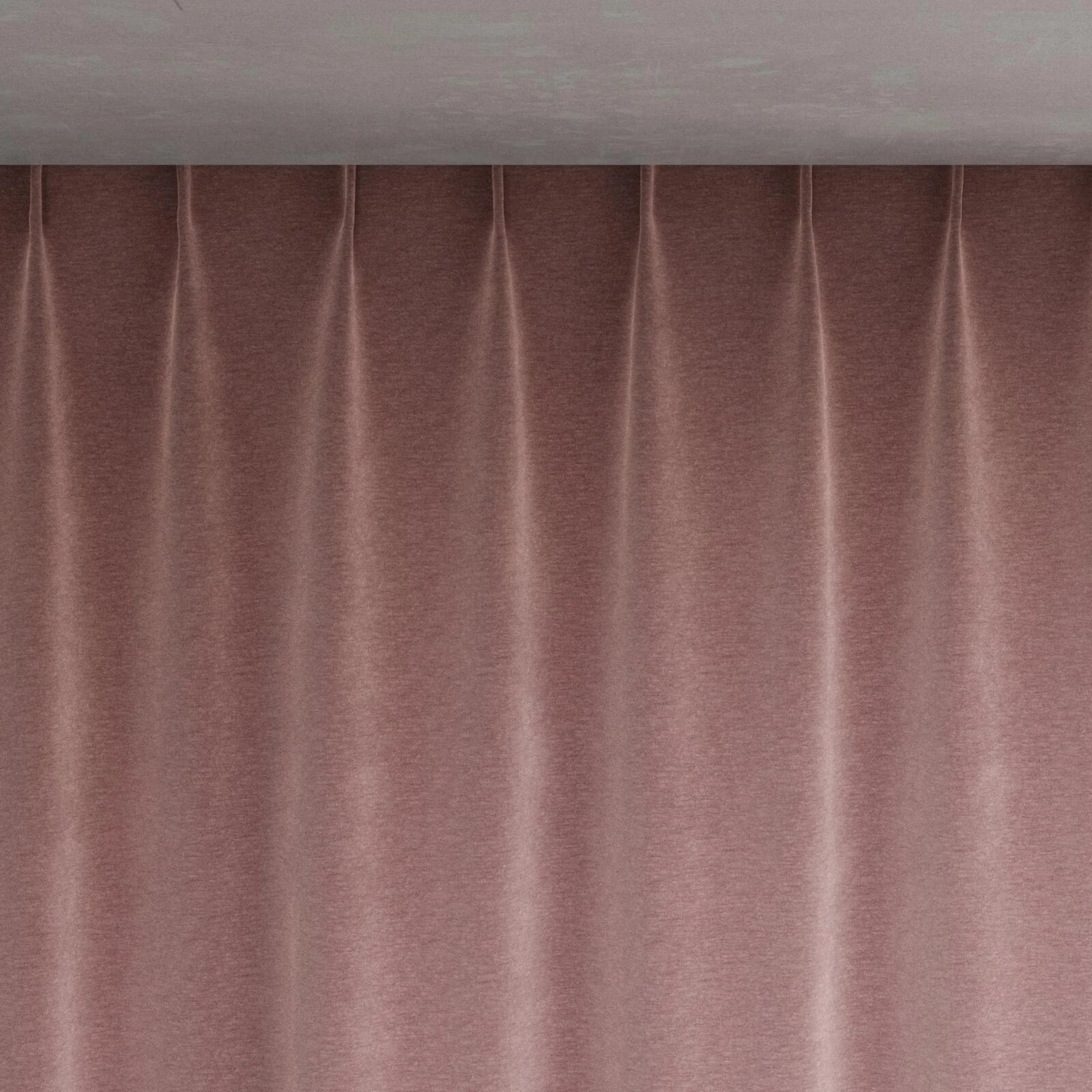 Top view of Geneva Orchid, pinch pleat