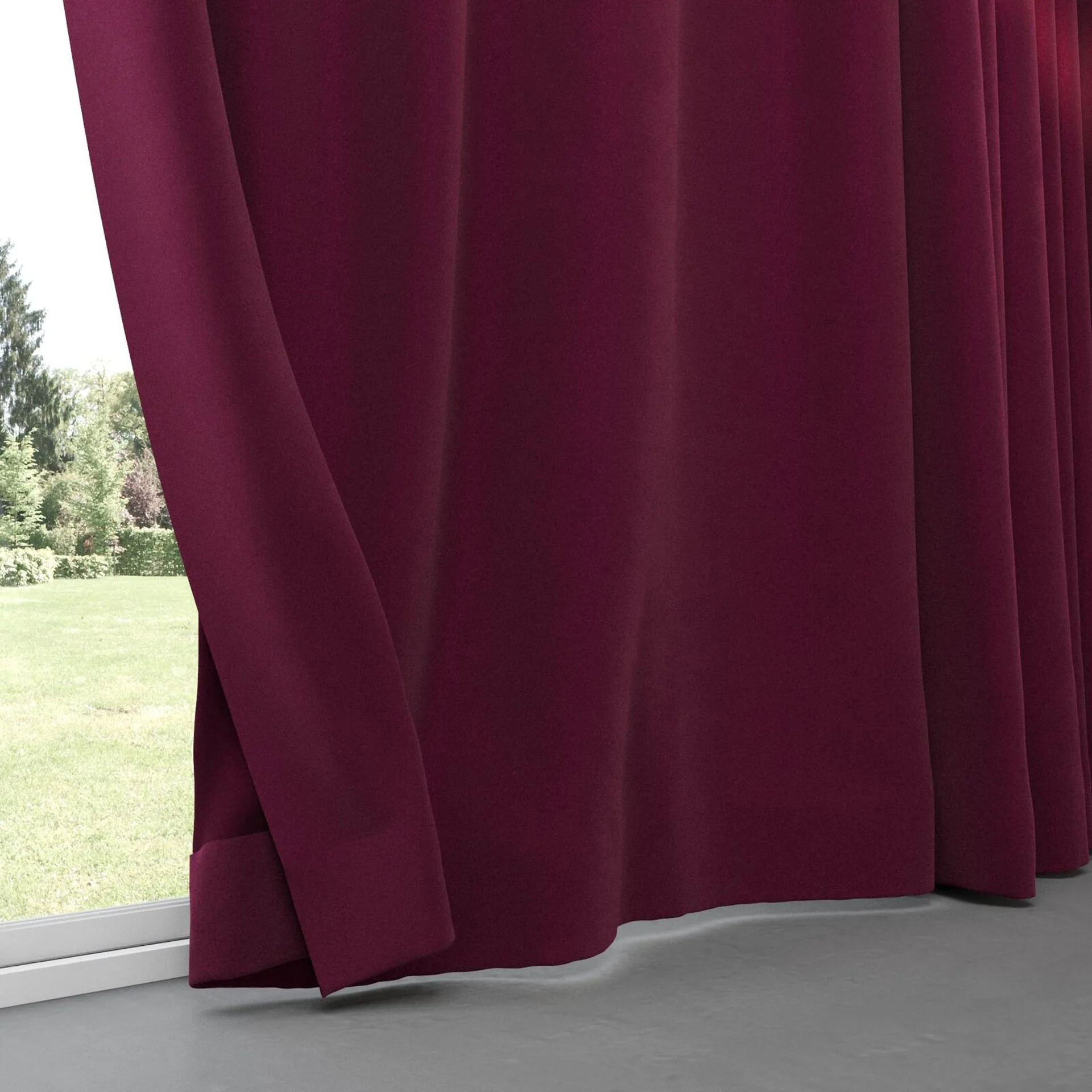 Bottom view of Vienna Empire, pinch pleat