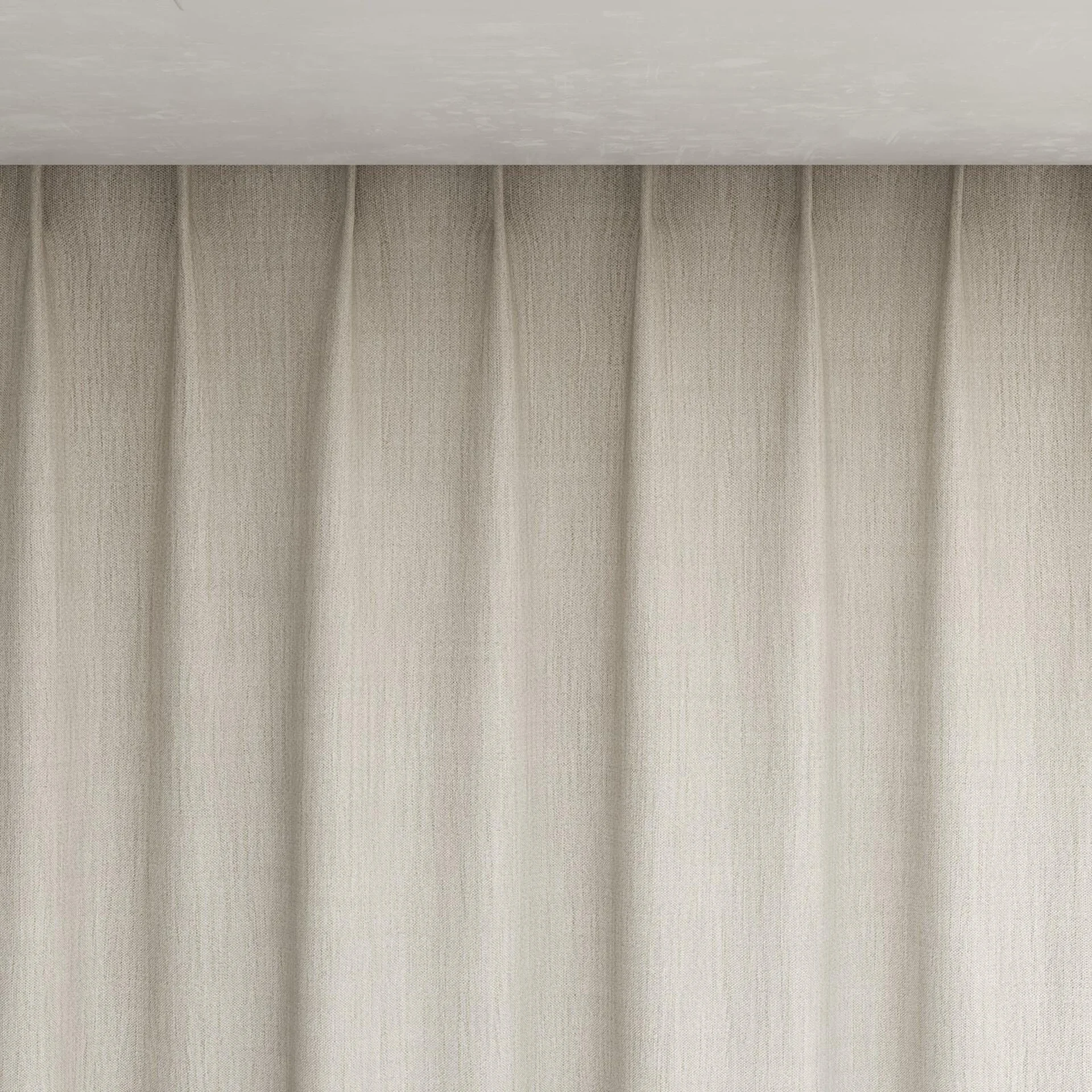 Top view of Chatham Mist, pinch pleat