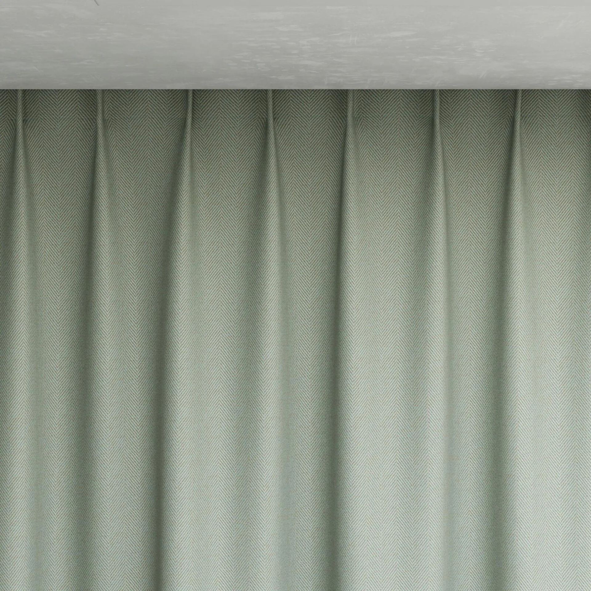 Top view of Trailblazer Duckegg, pinch pleat