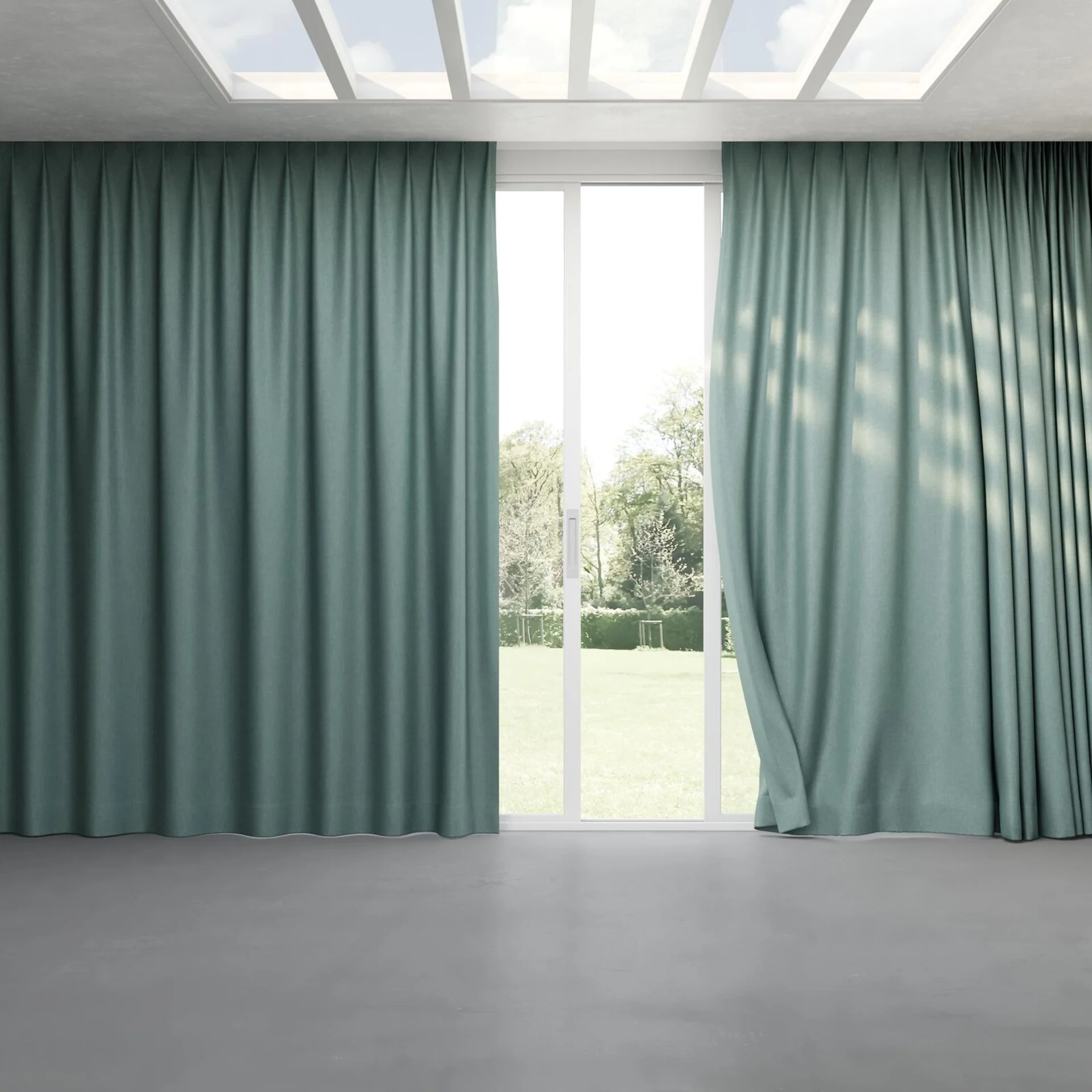 Full view of Perfecto Spa, pinch pleat