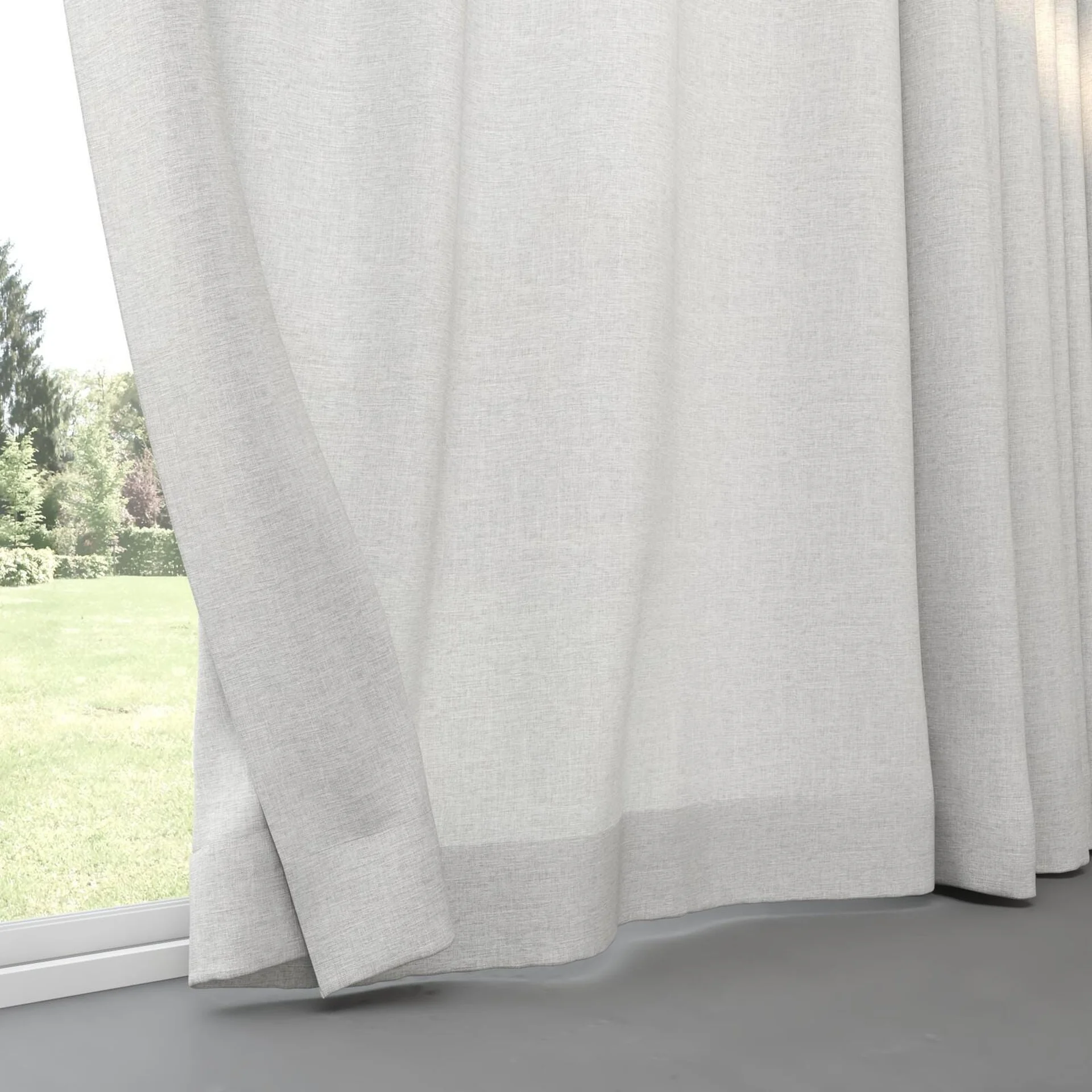 Bottom view of Envoy 2 Haze 320cm, pinch pleat