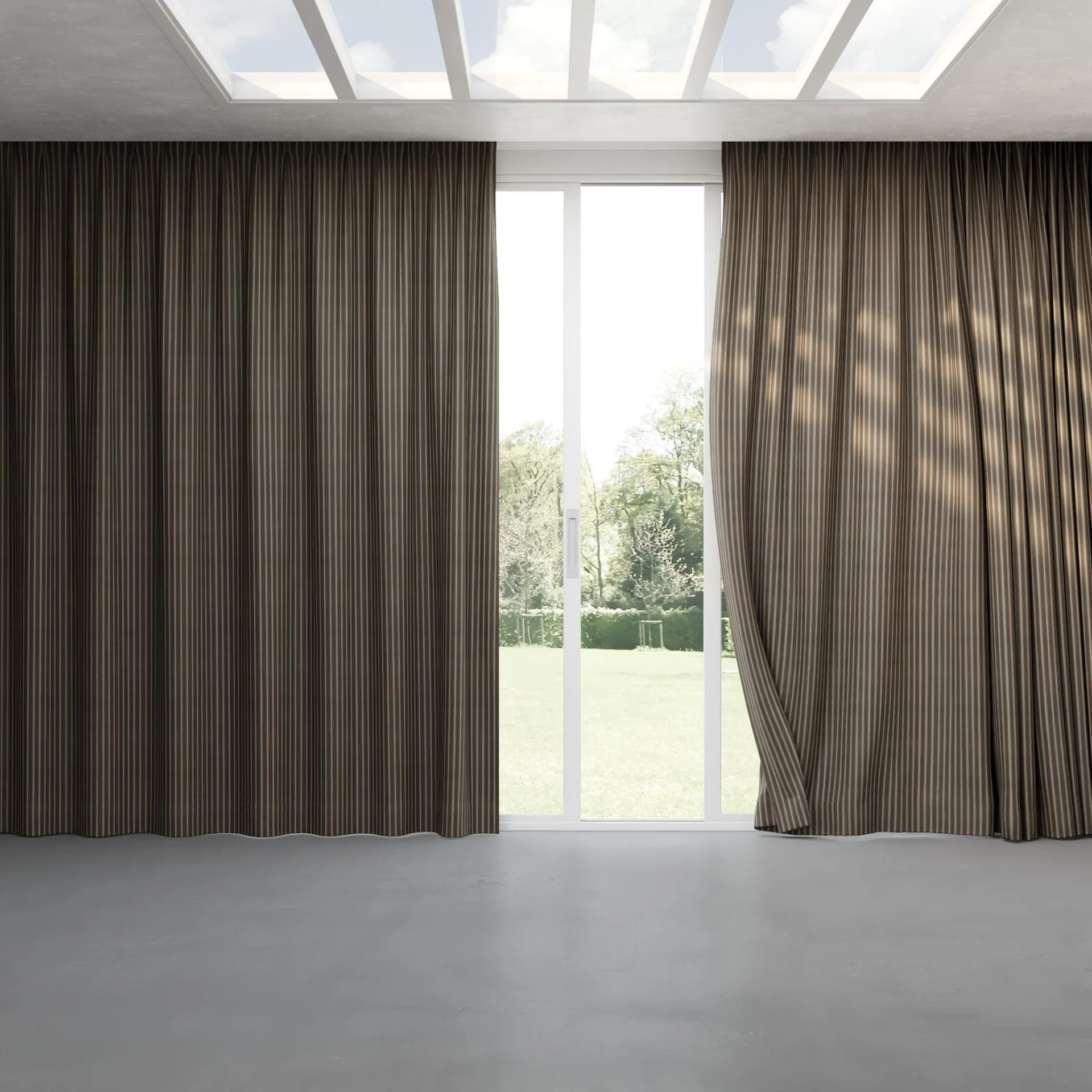 Full view of Cordial Elephant, pinch pleat