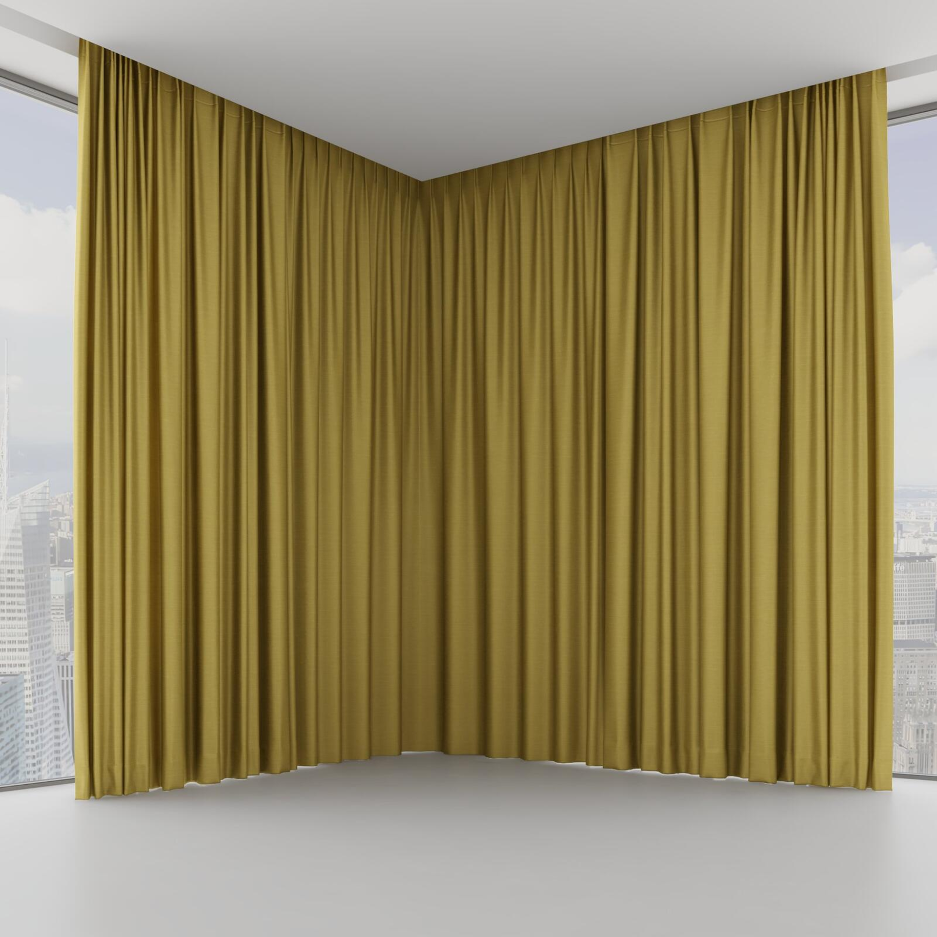 Front view of Silky Honey, on hidden rail