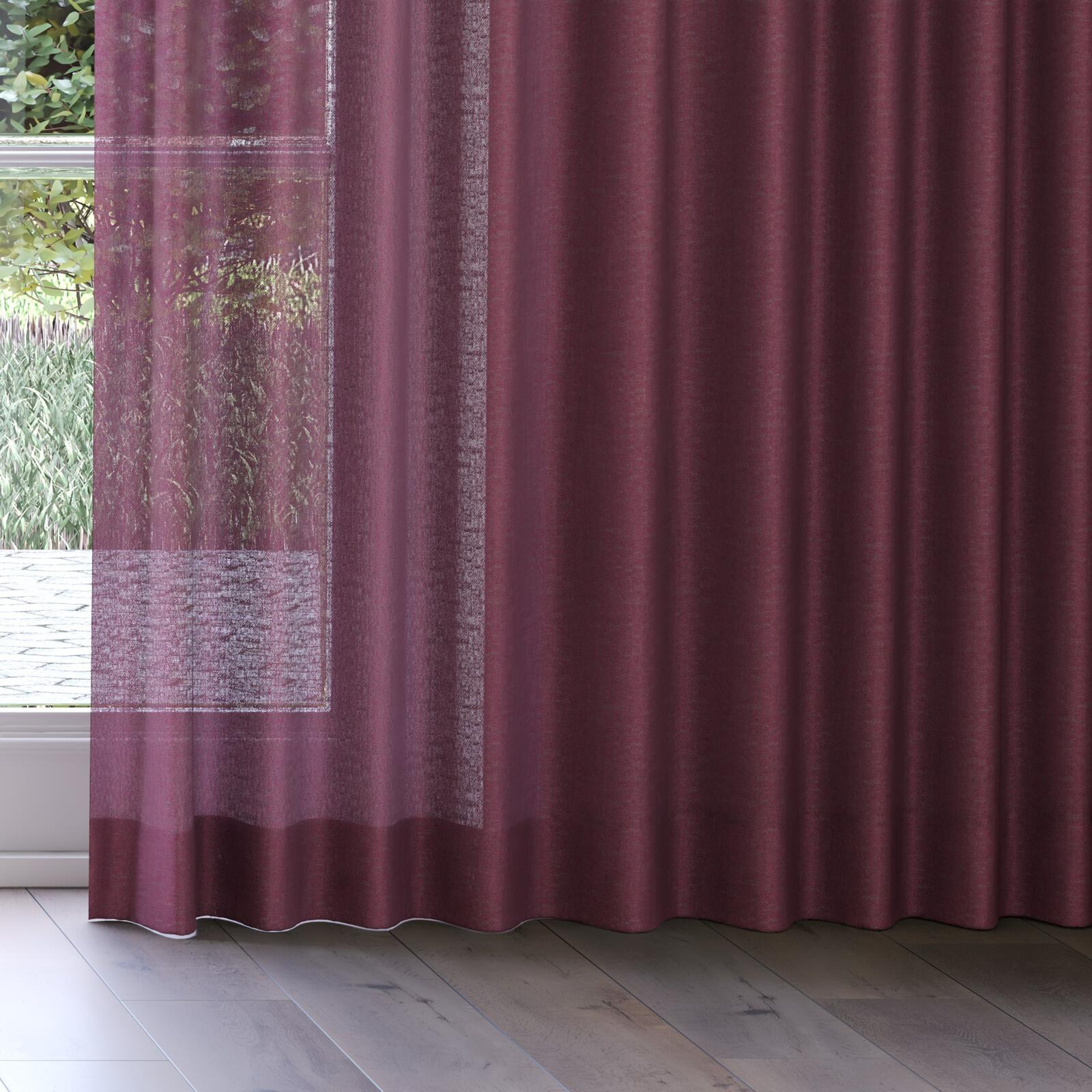 Bottom view of Lucidity Raspberry, on curtain rail