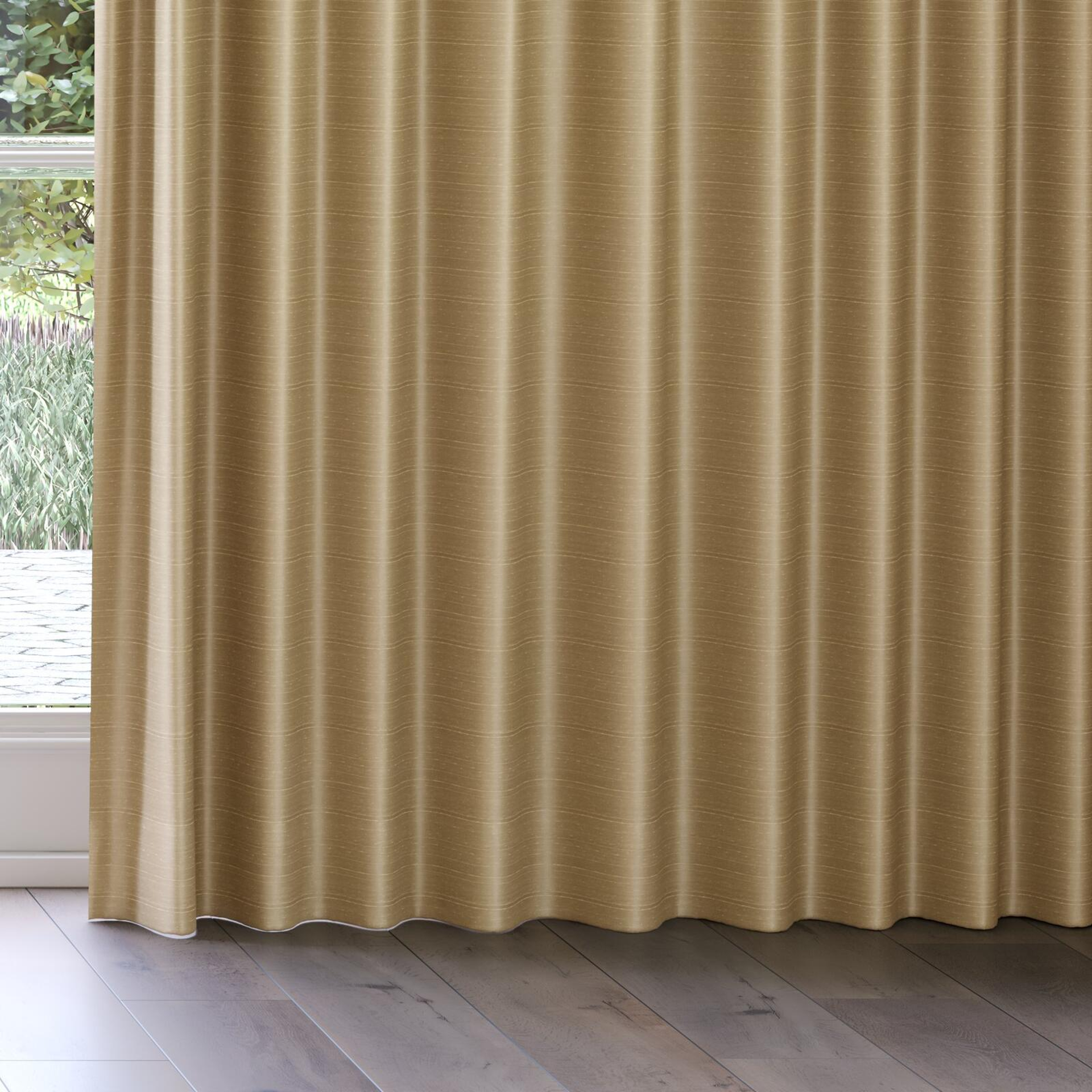 Bottom view of Silky Mushroom, on curtain rail