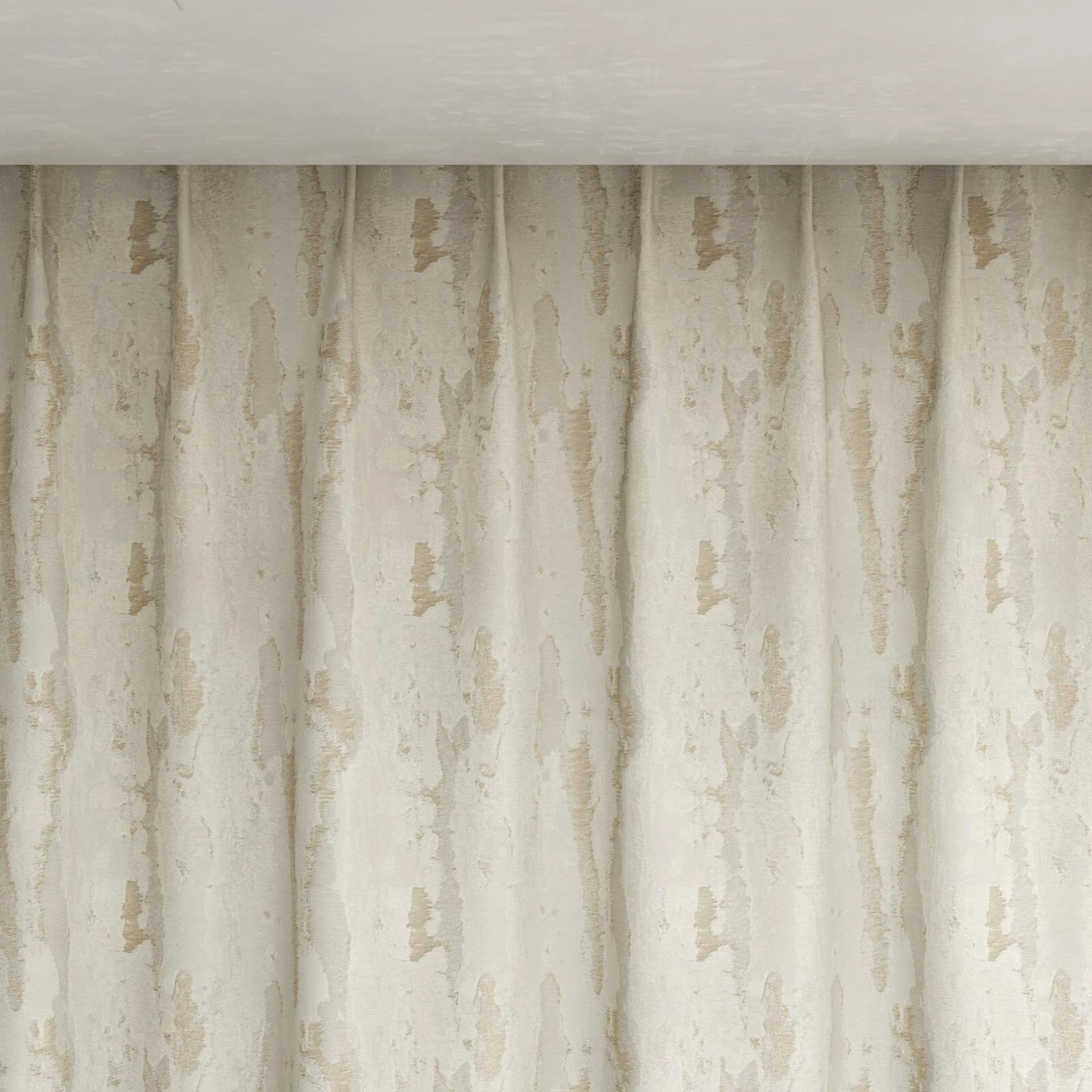 Top view of Jager Ivory, pinch pleat