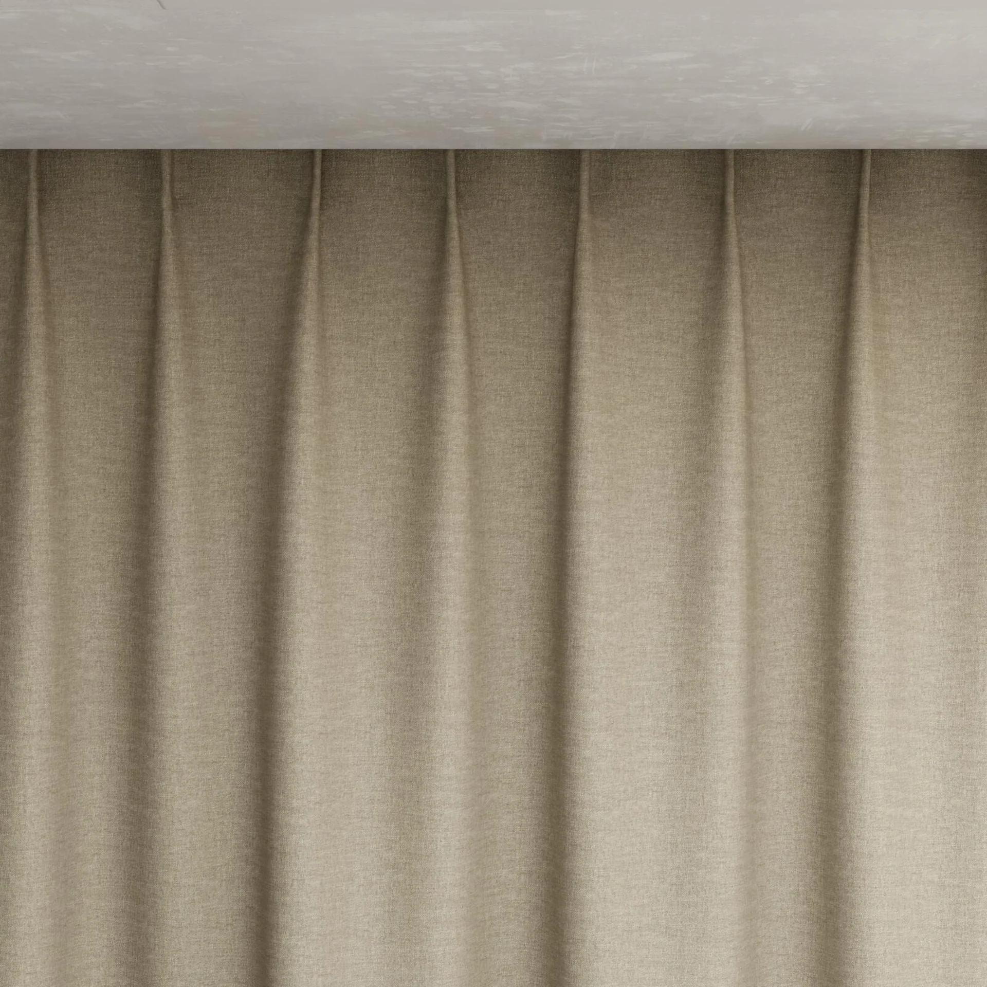Top view of Casual Wheat, pinch pleat