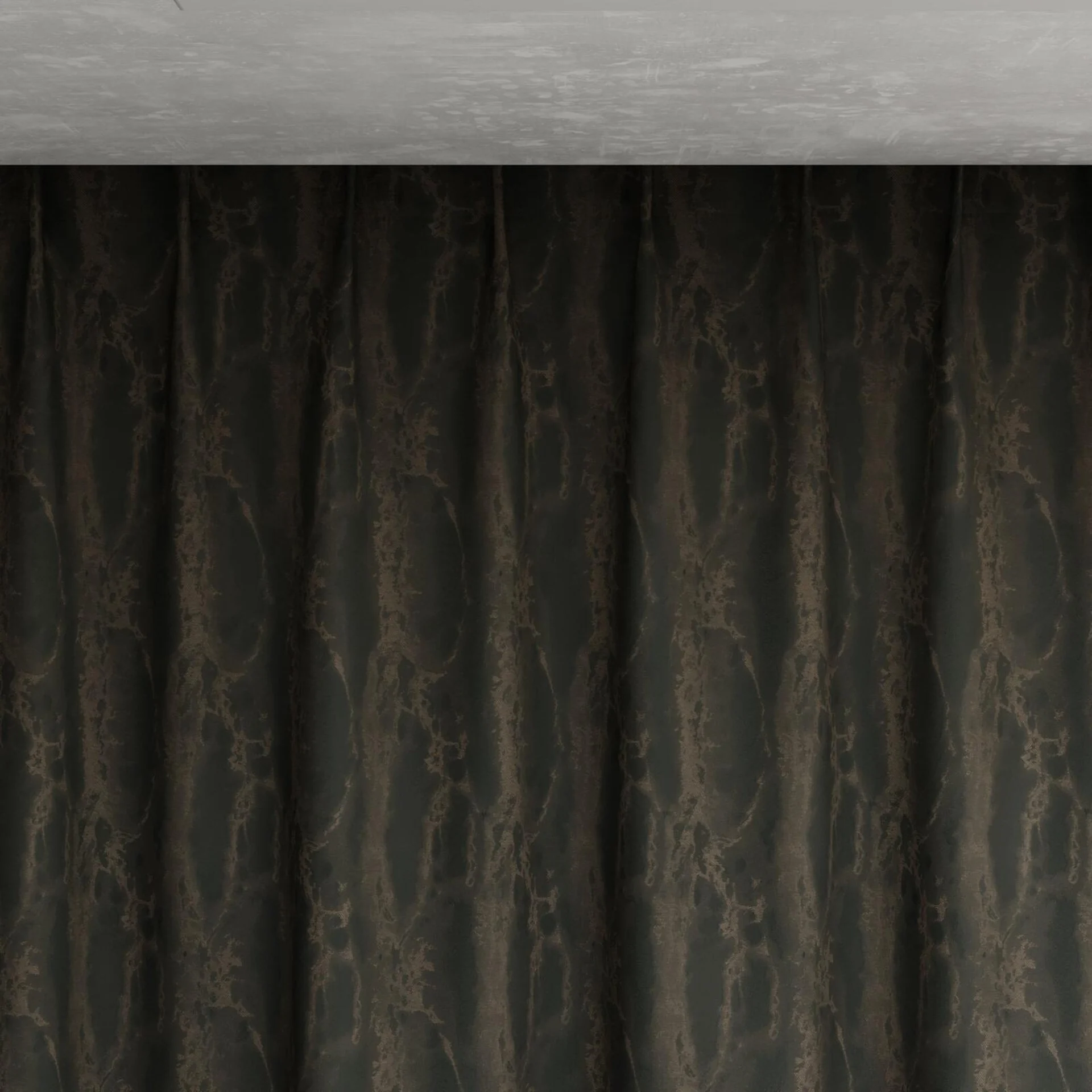 Top view of Anthology Onyx, pinch pleat