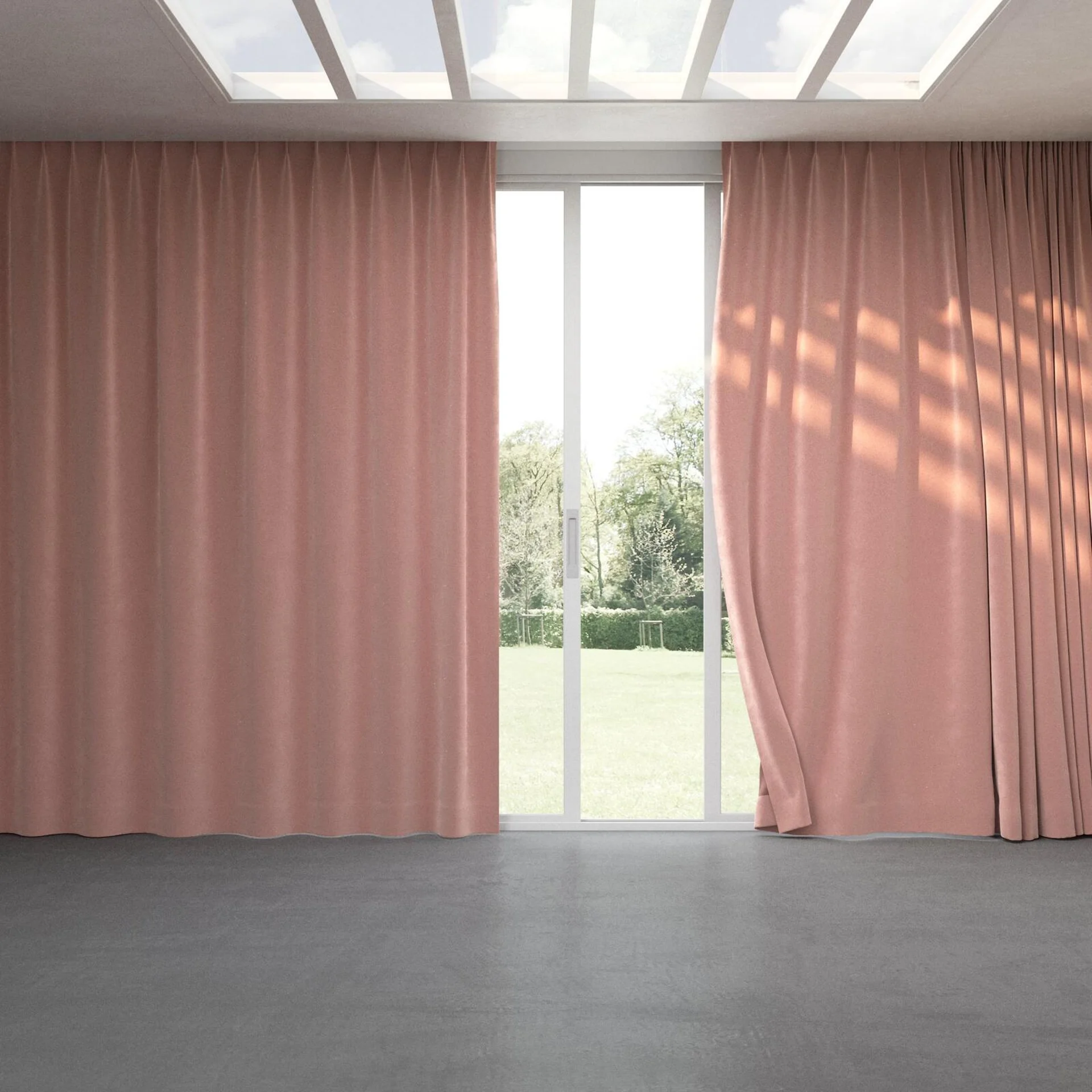 Full view of Verbier Petal, pinch pleat