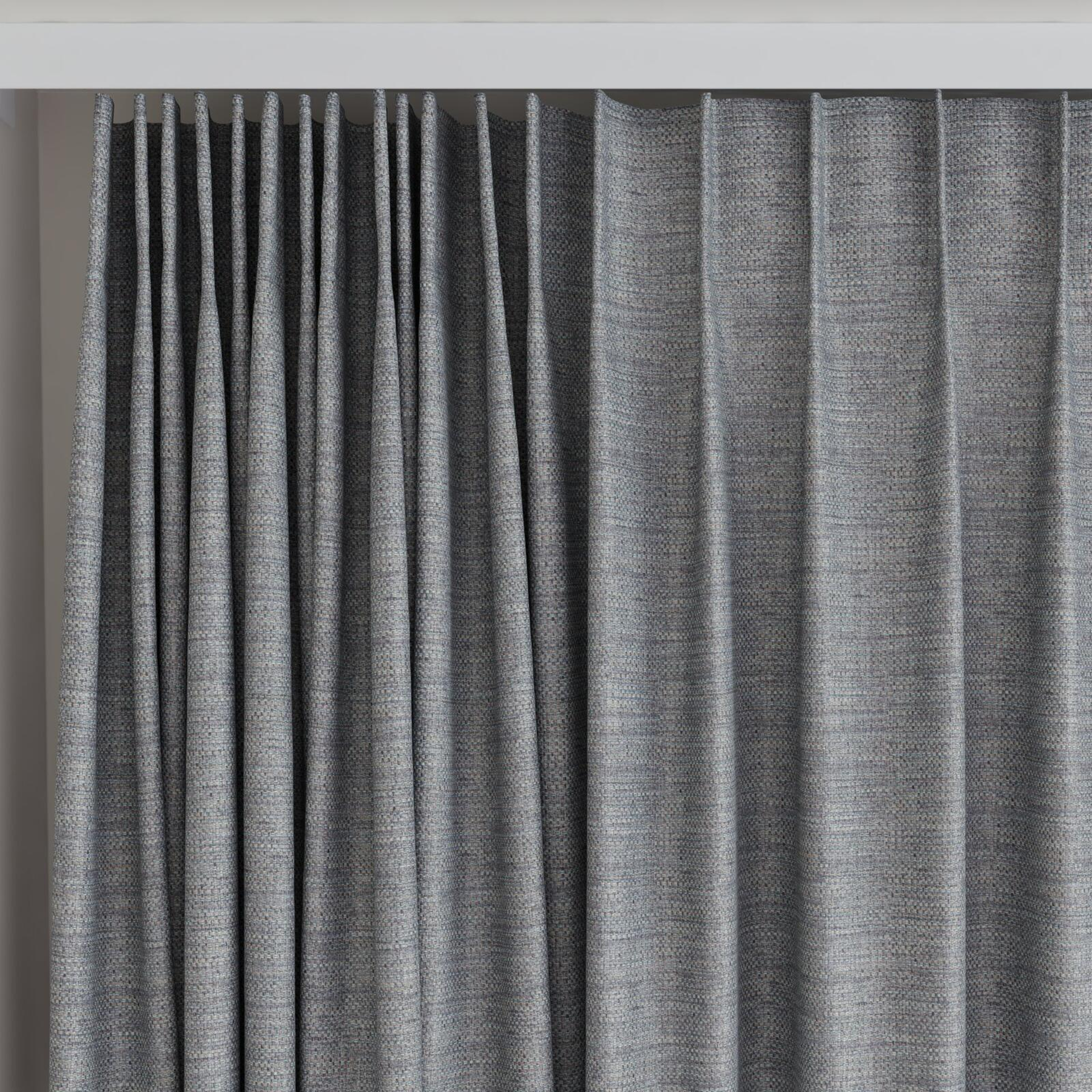 Top view of Latin Horizon, on curtain rail