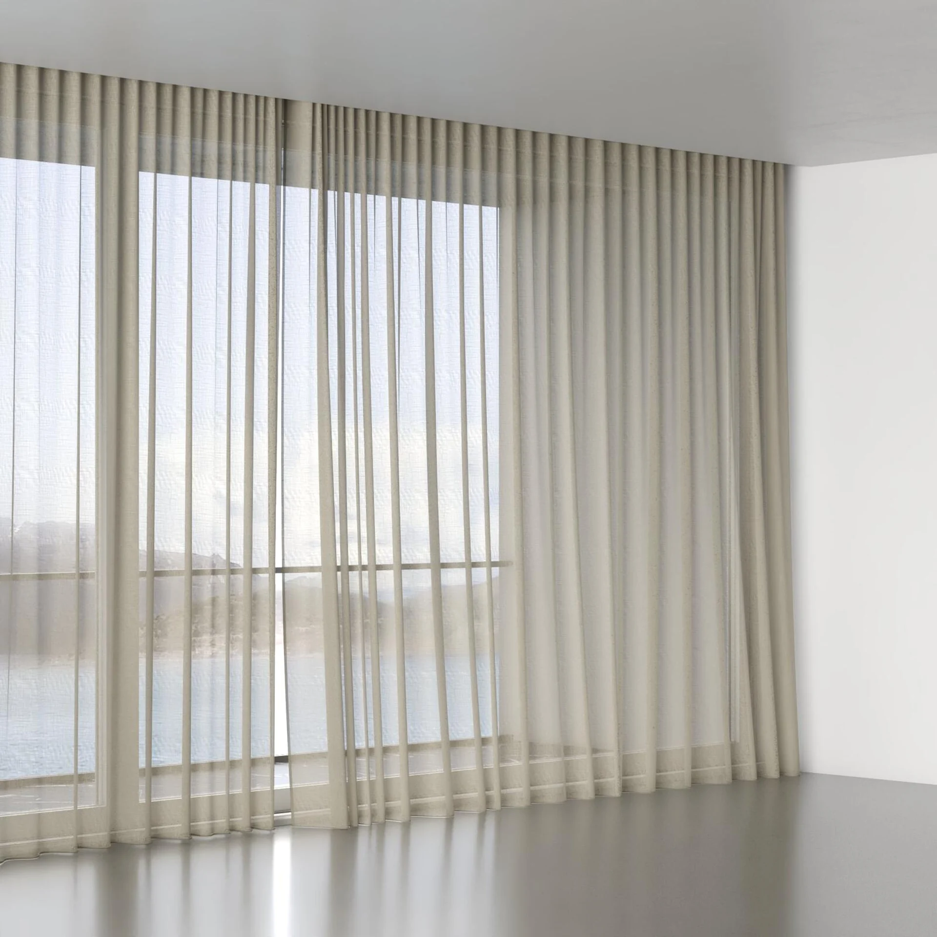Full view of Uno Harvest, wave pleat