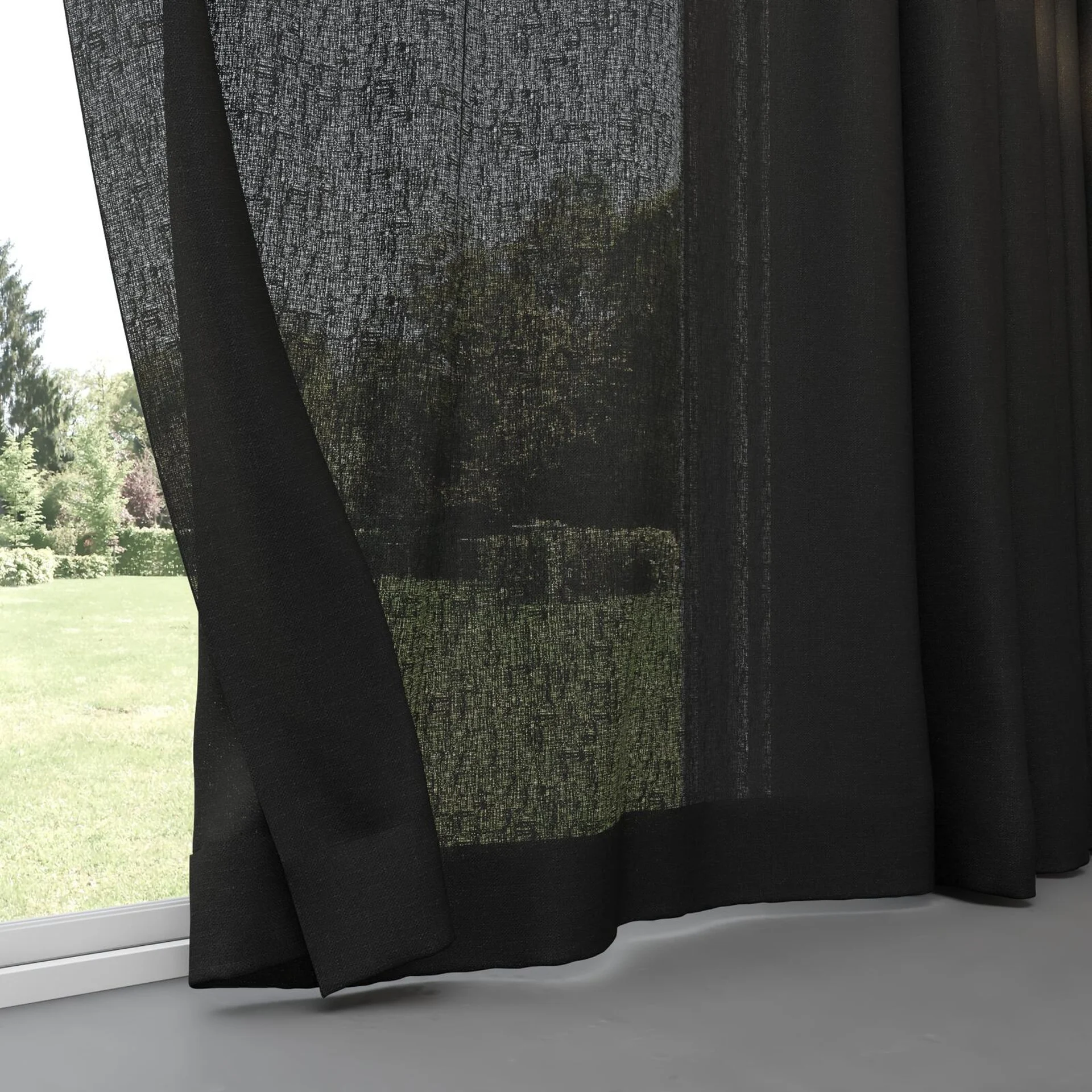 Bottom view of Element Onyx, pinch pleat