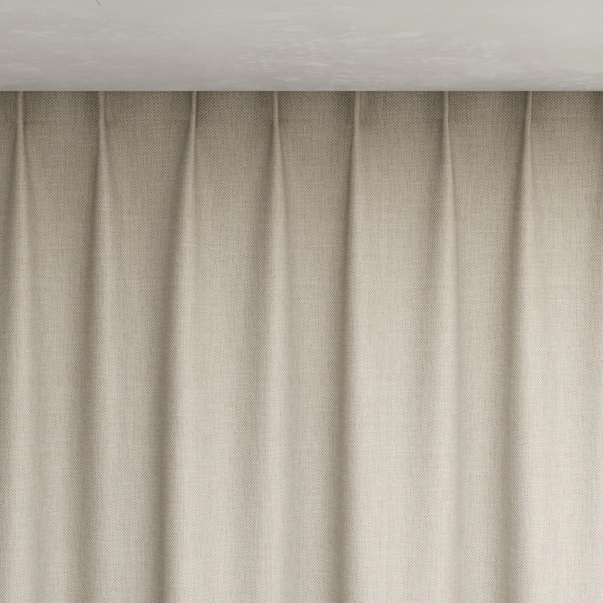 Top view of Latin Sand, pinch pleat