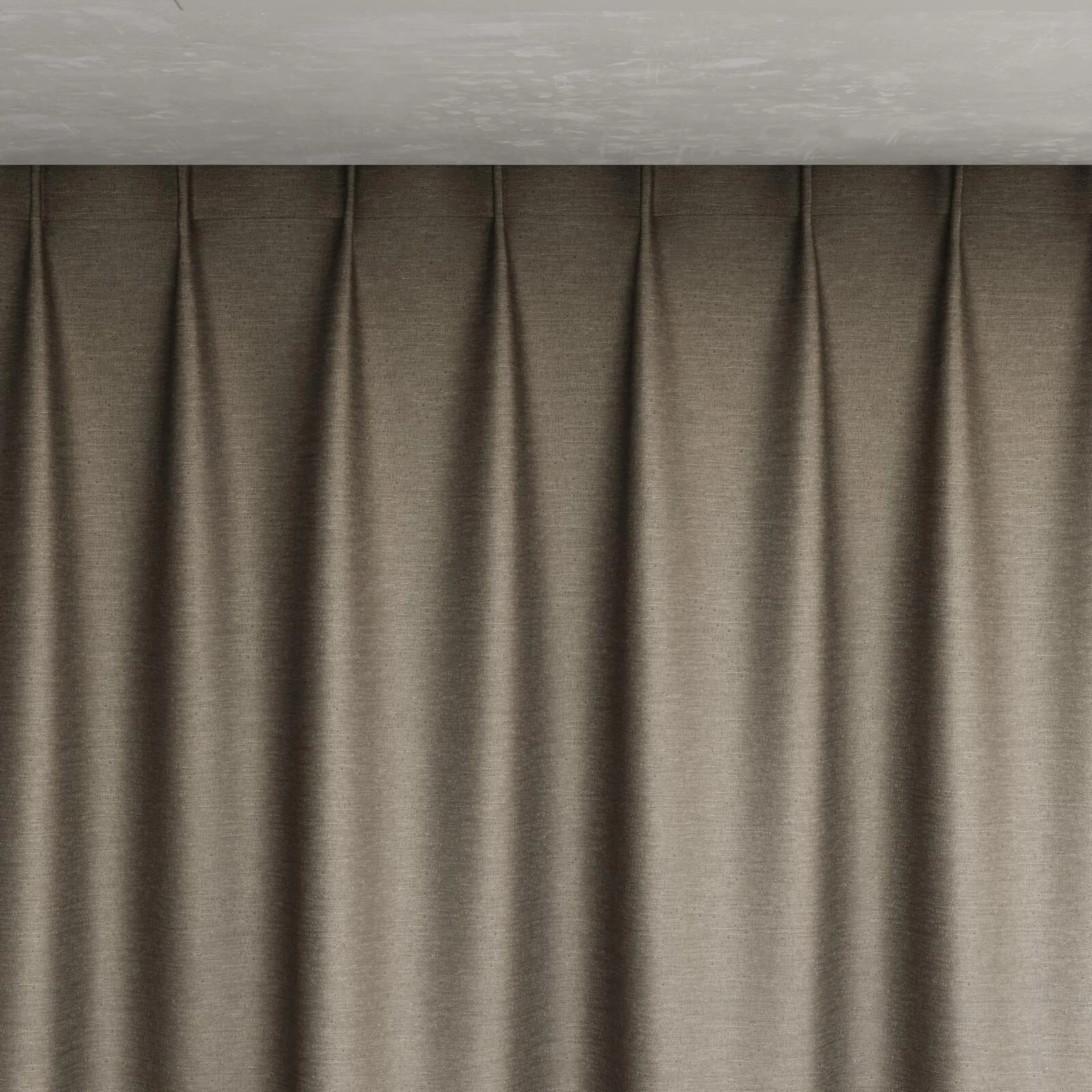 Top view of Provence Fossil, pinch pleat