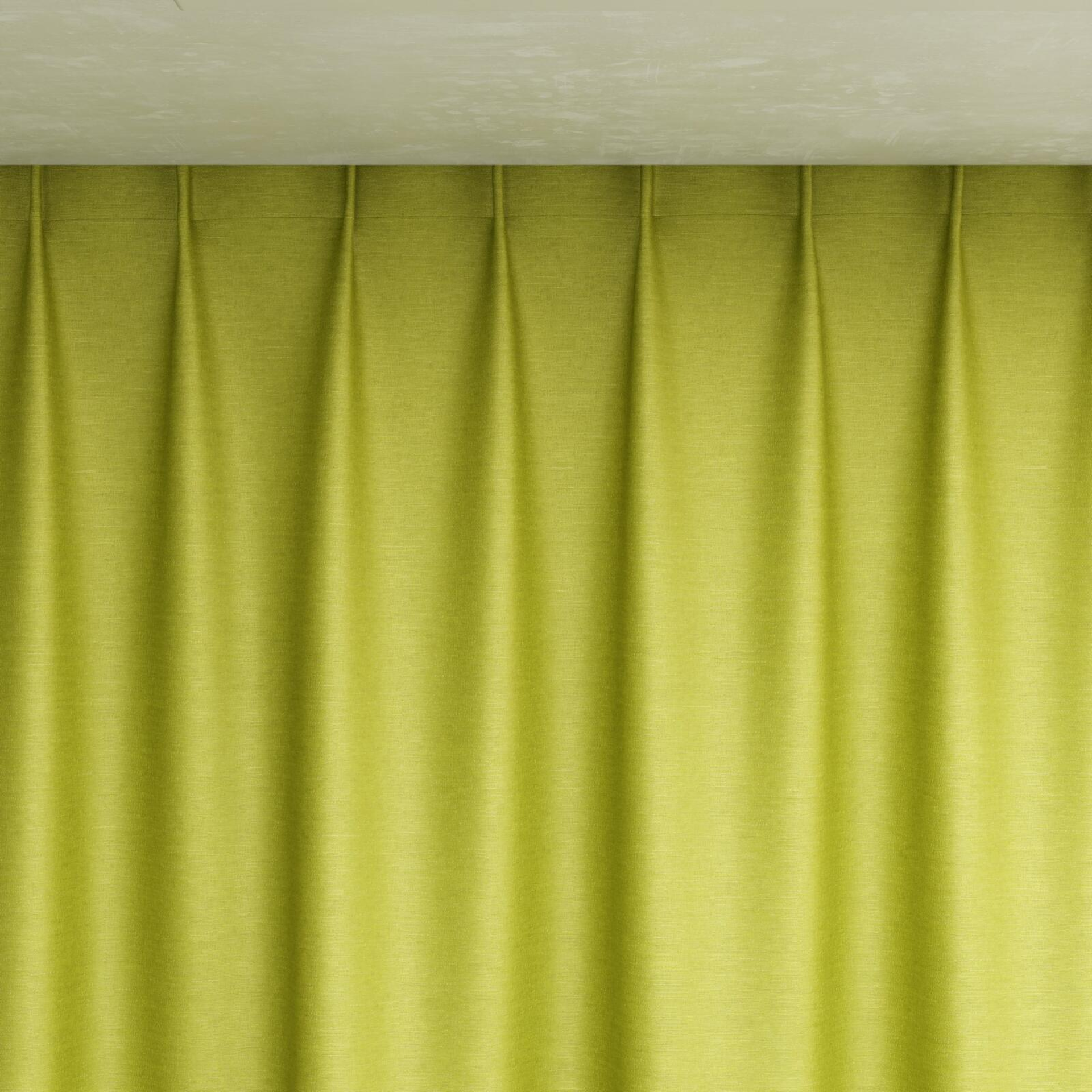 Top view of Provence Chartreuse, pinch pleat