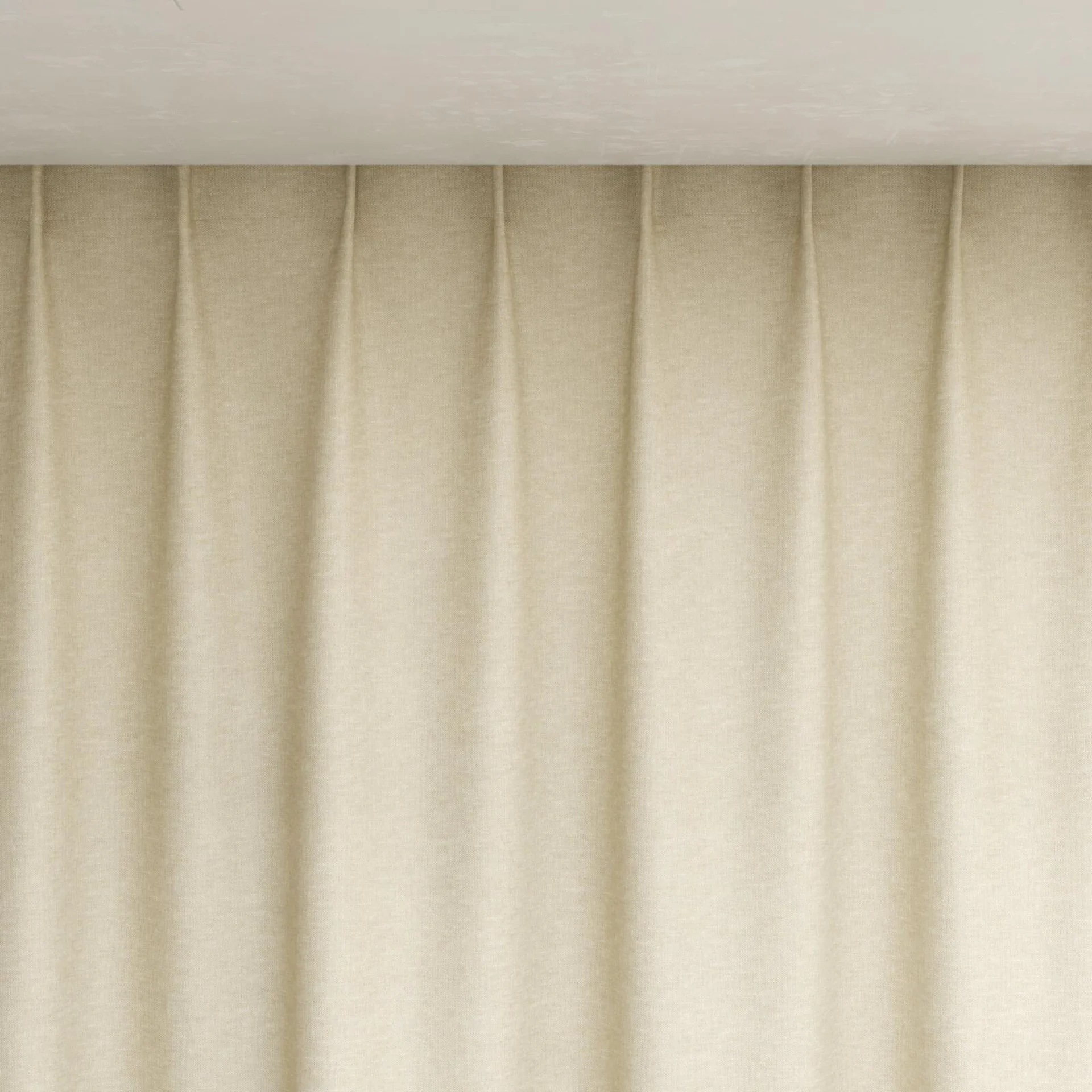 Top view of Goa Seagrass, pinch pleat