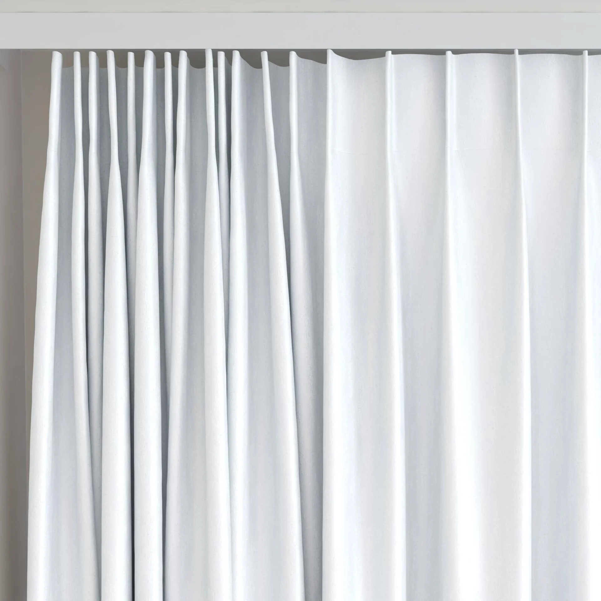 Top view of Aphelion Ice, on curtain rail