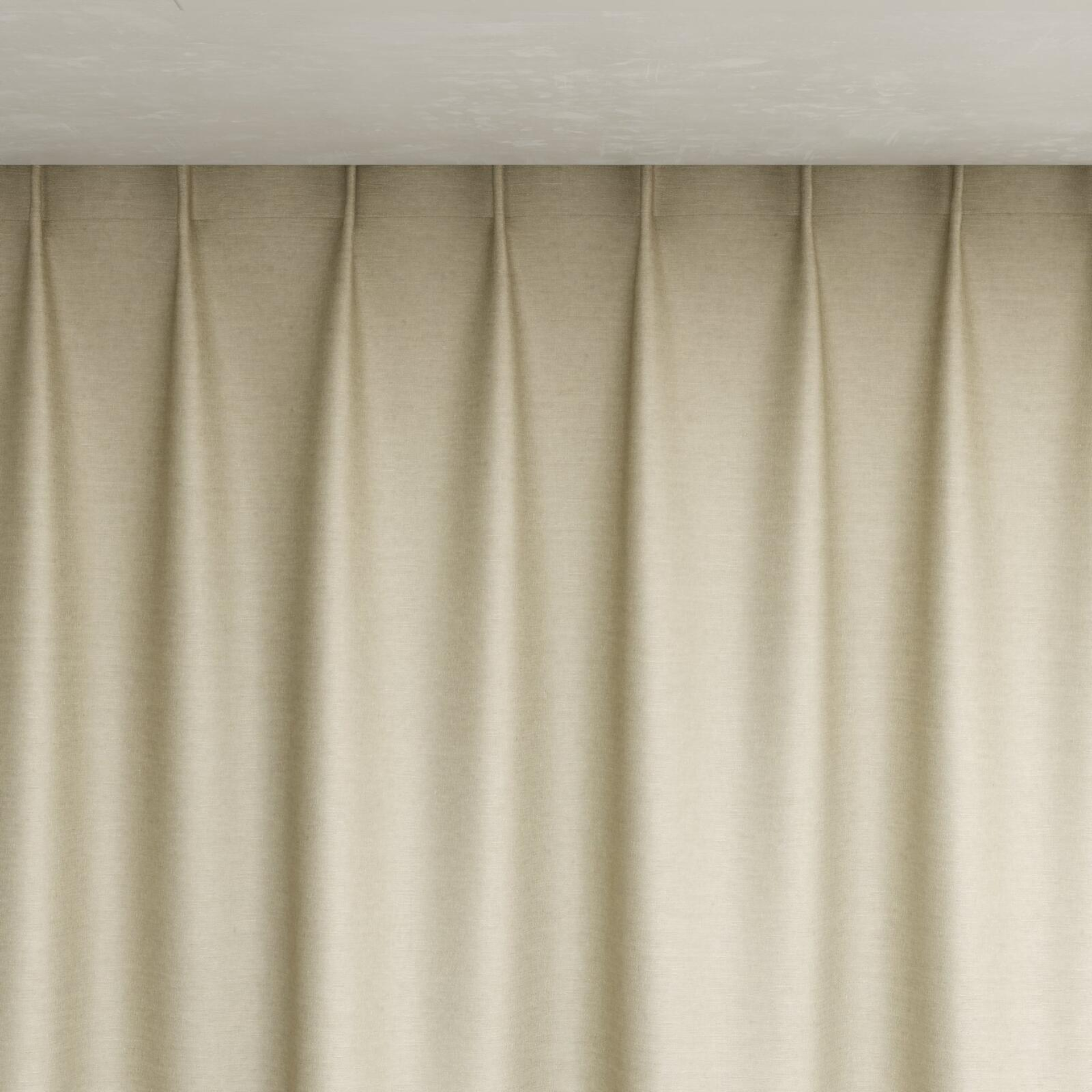 Top view of Provence Oyster, pinch pleat