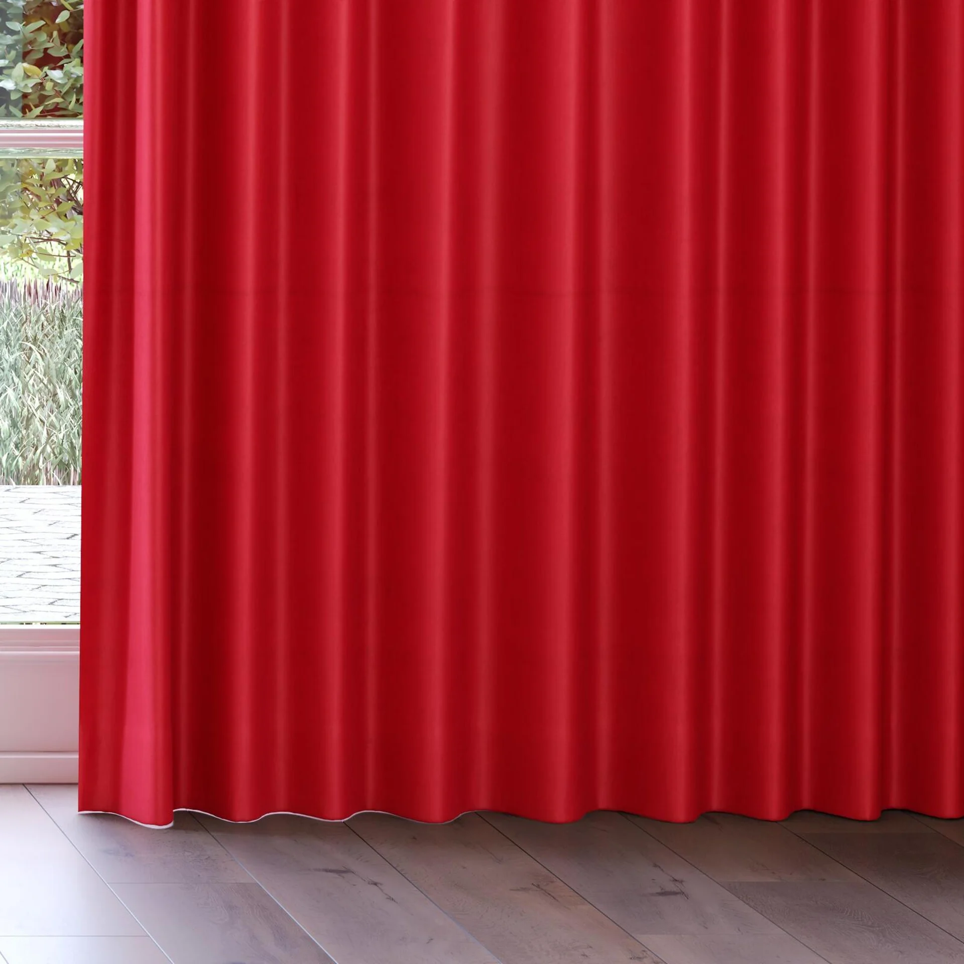 Bottom view of Warlock Lollipop, on curtain rail
