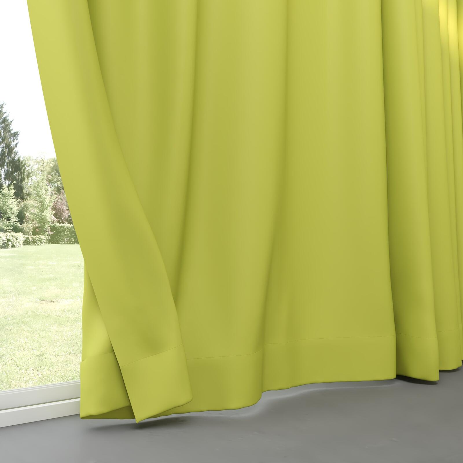 Bottom view of Ultra Dim Kiwi, pinch pleat