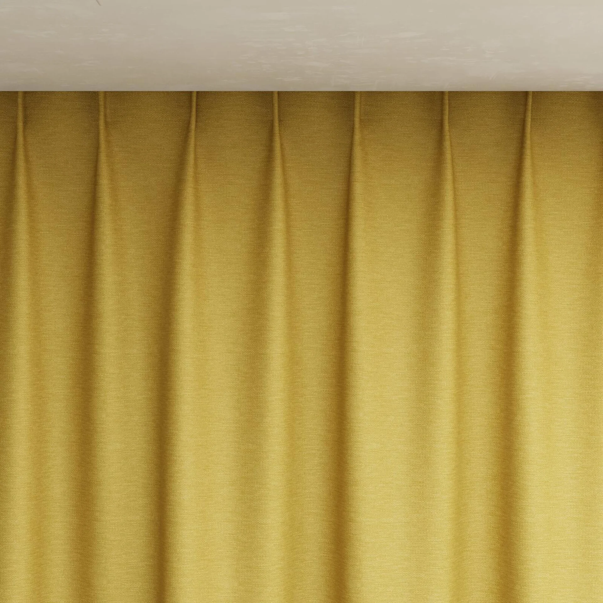 Top view of Colourwash Eco Gold, pinch pleat