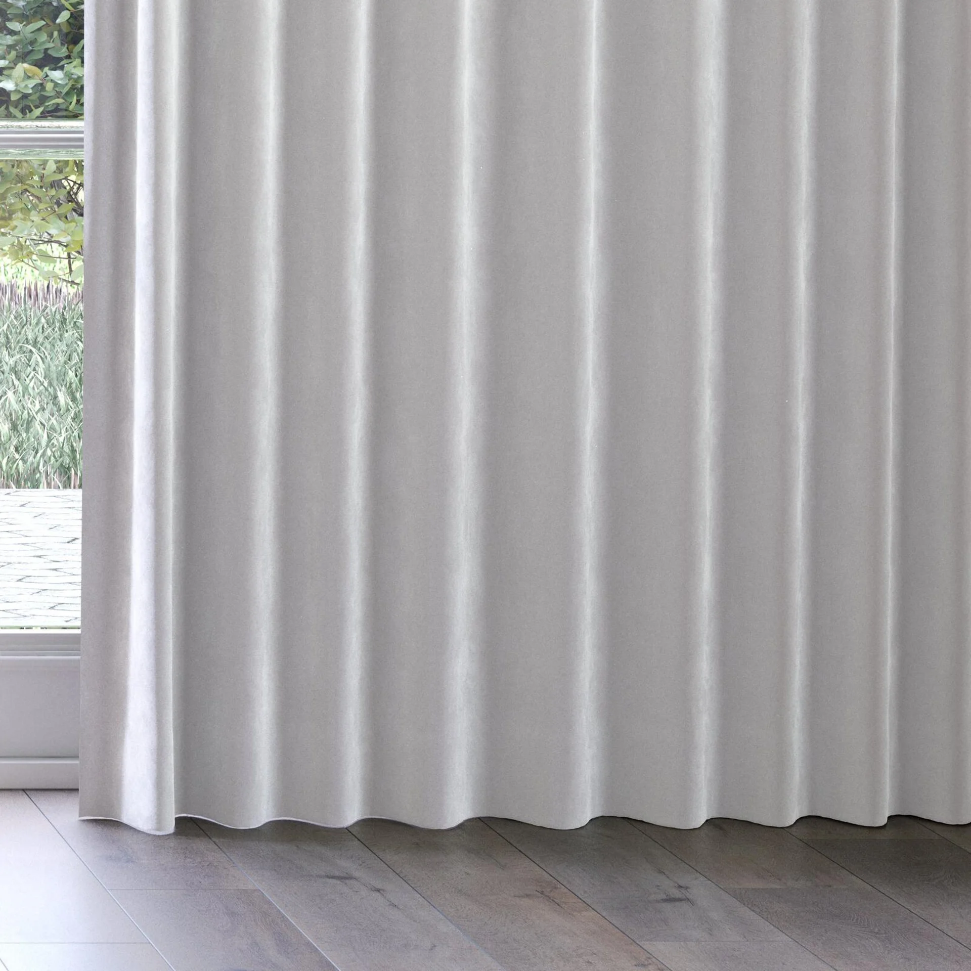 Bottom view of Vienna Crystal, on curtain rail