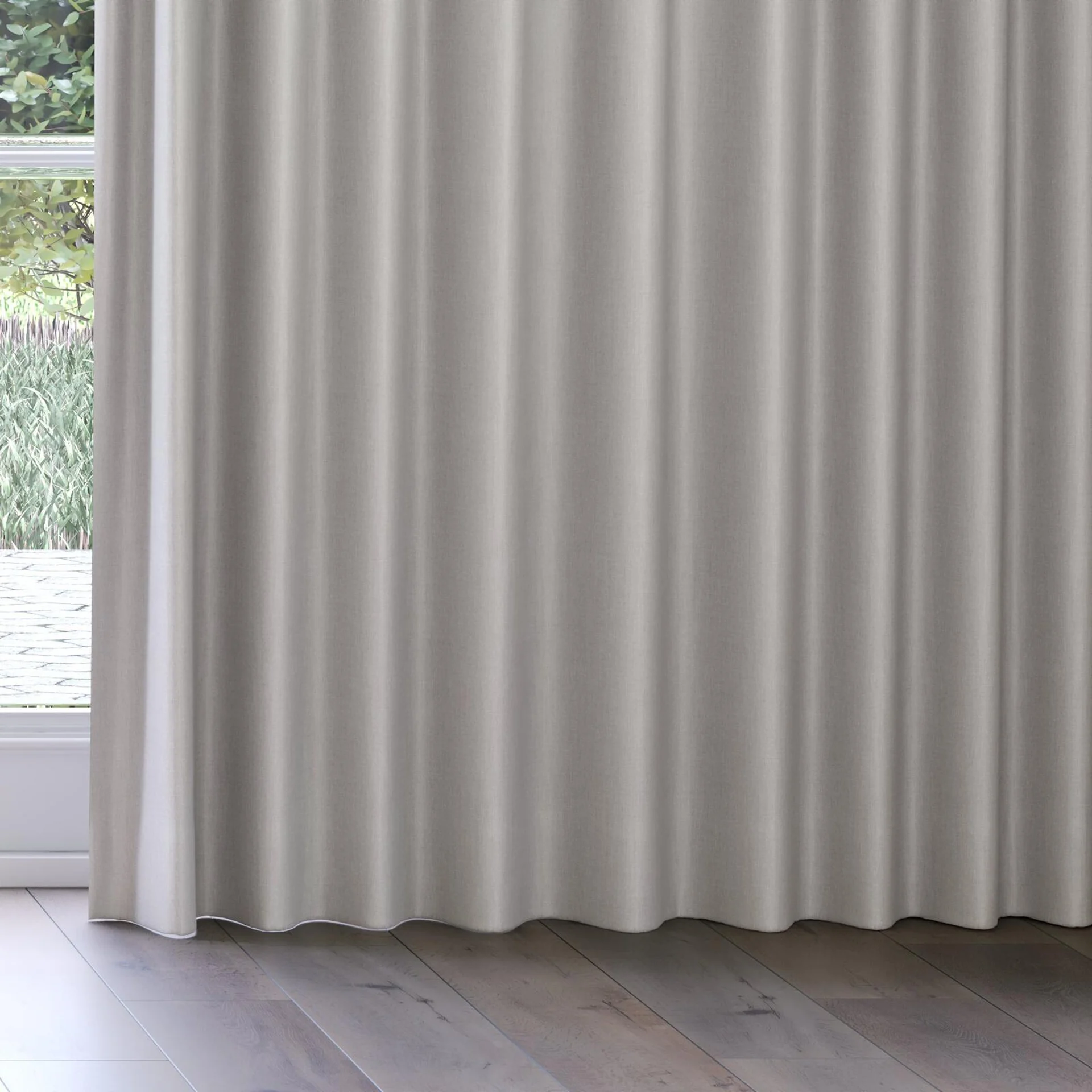 Bottom view of Kidglove Oyster, on curtain rail