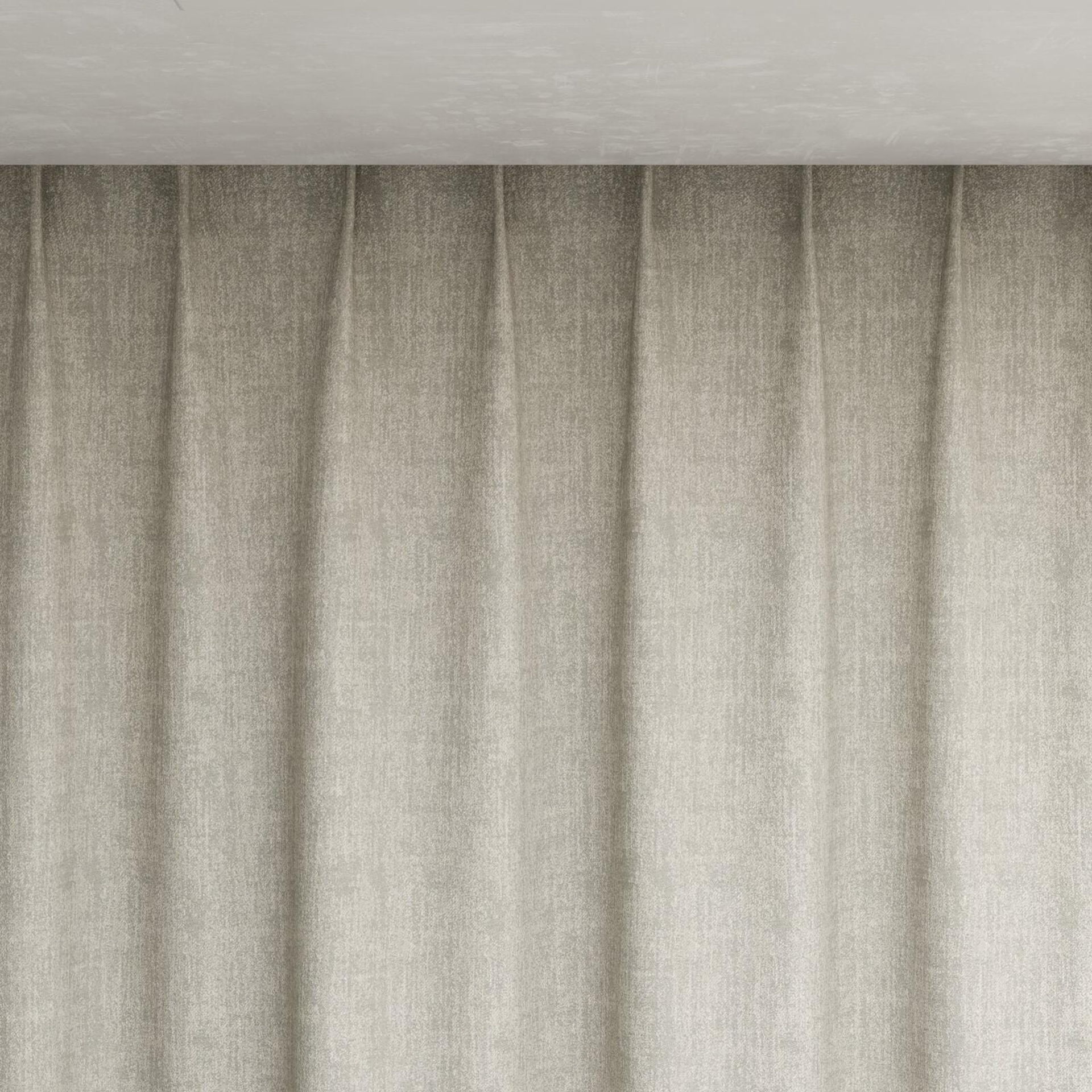Top view of Effortless Mineral, pinch pleat