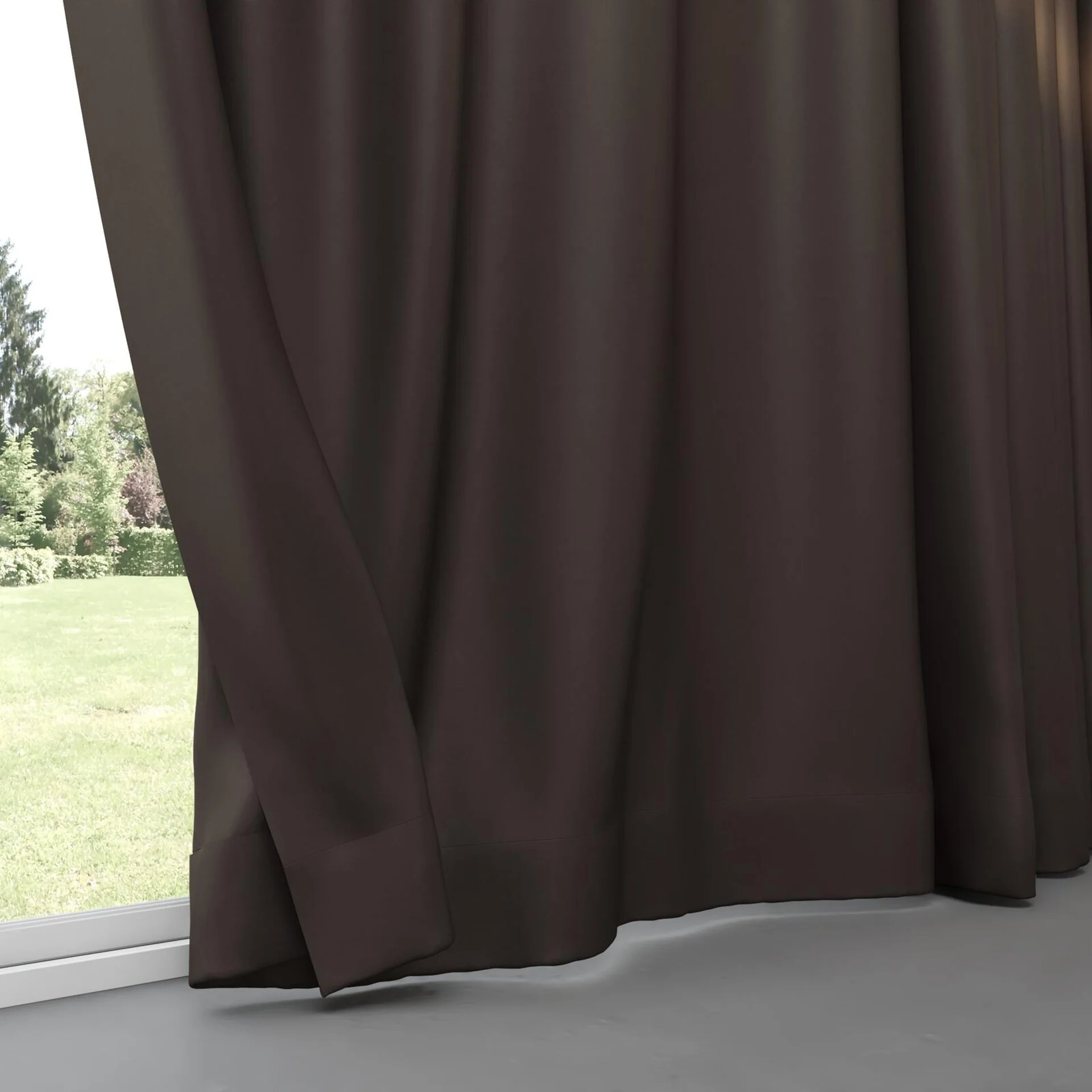 Bottom view of Re-Vive Onyx, pinch pleat