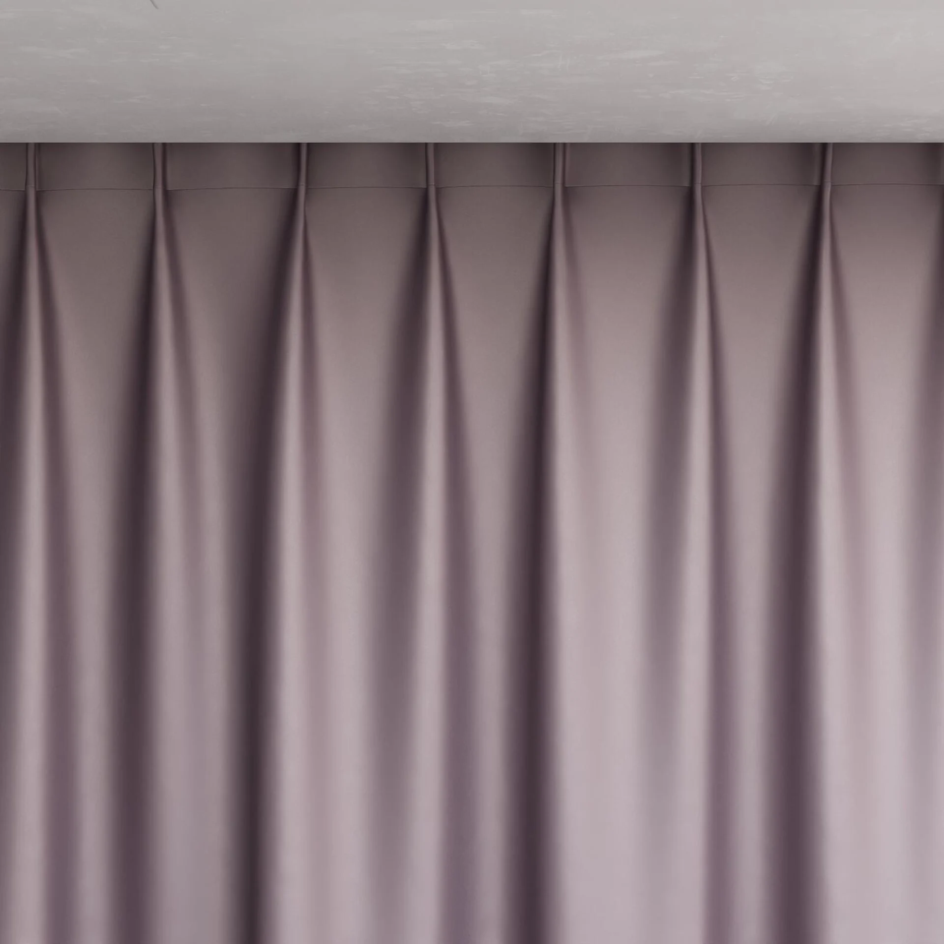 Top view of Sleek Orchid, pinch pleat