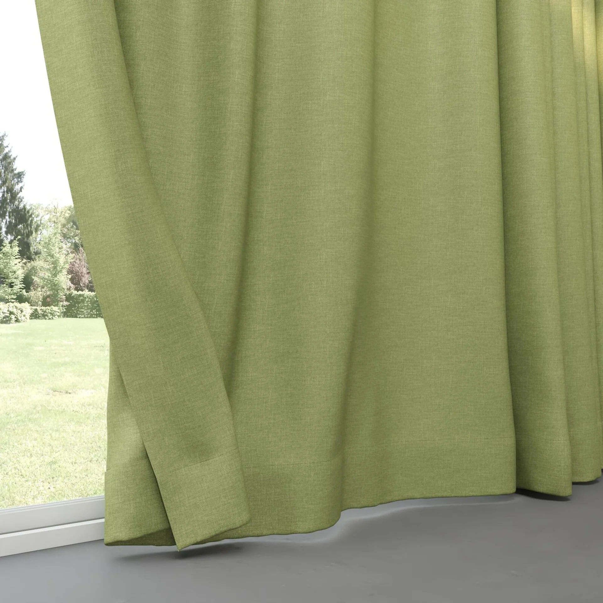 Bottom view of Casual Palm, pinch pleat