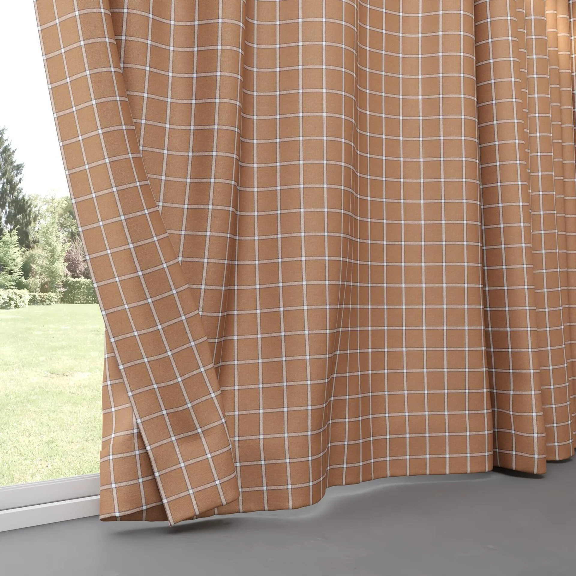 Bottom view of Southport Clay, pinch pleat